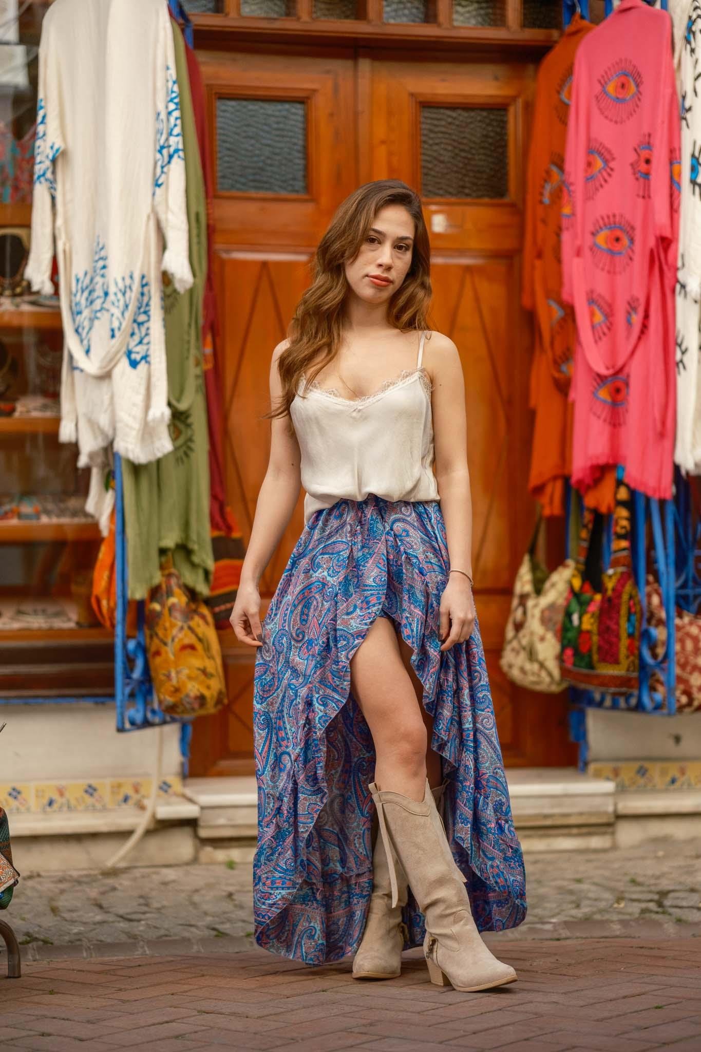 Bohemian Dreamer İpek Şort Etek