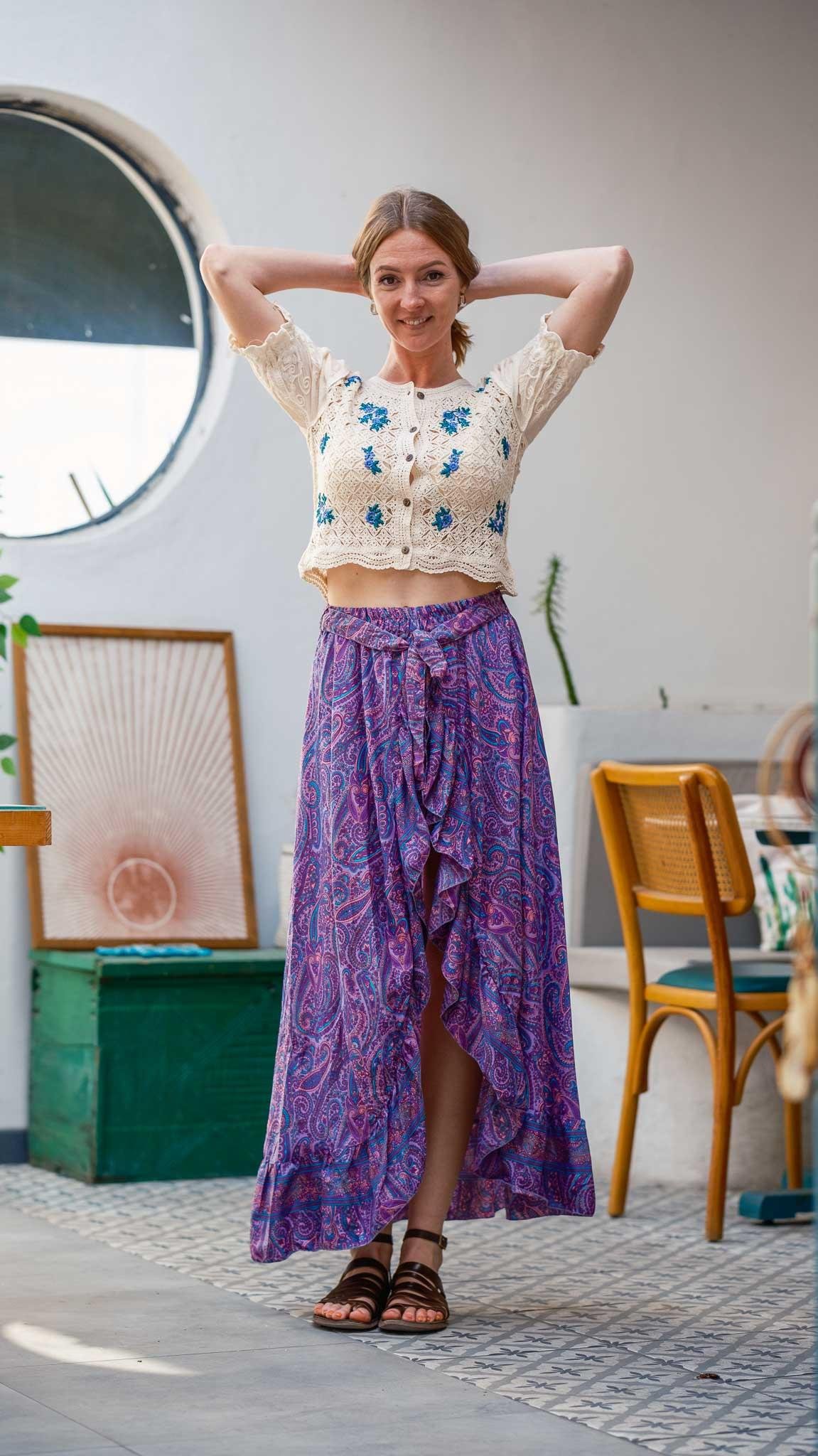 Bohemian Dreamer İpek Şort Etek