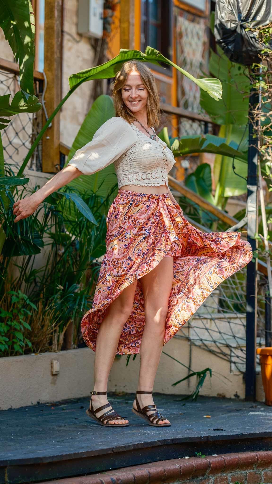 Bohemian Dreamer İpek Şort Etek