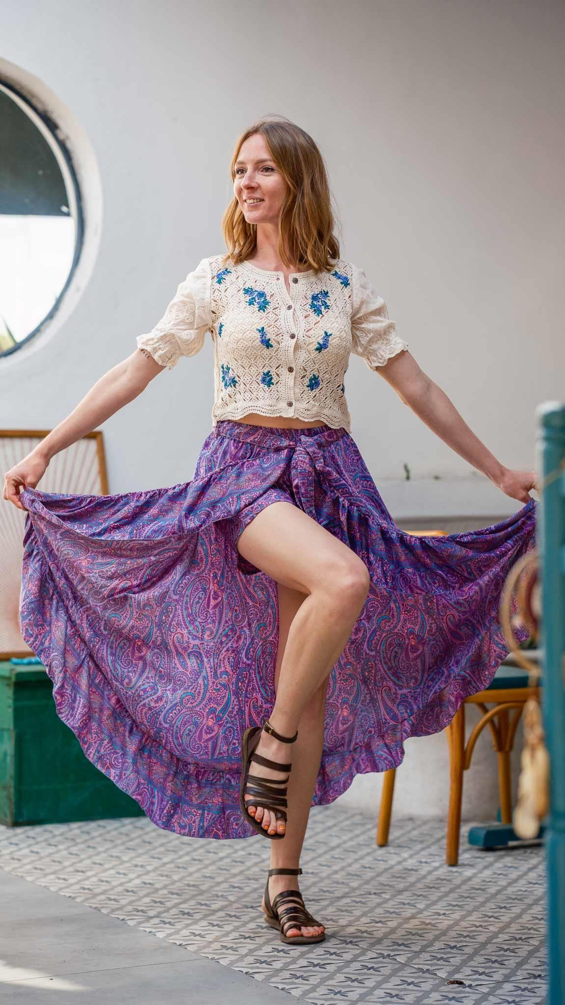 Bohemian Dreamer İpek Şort Etek