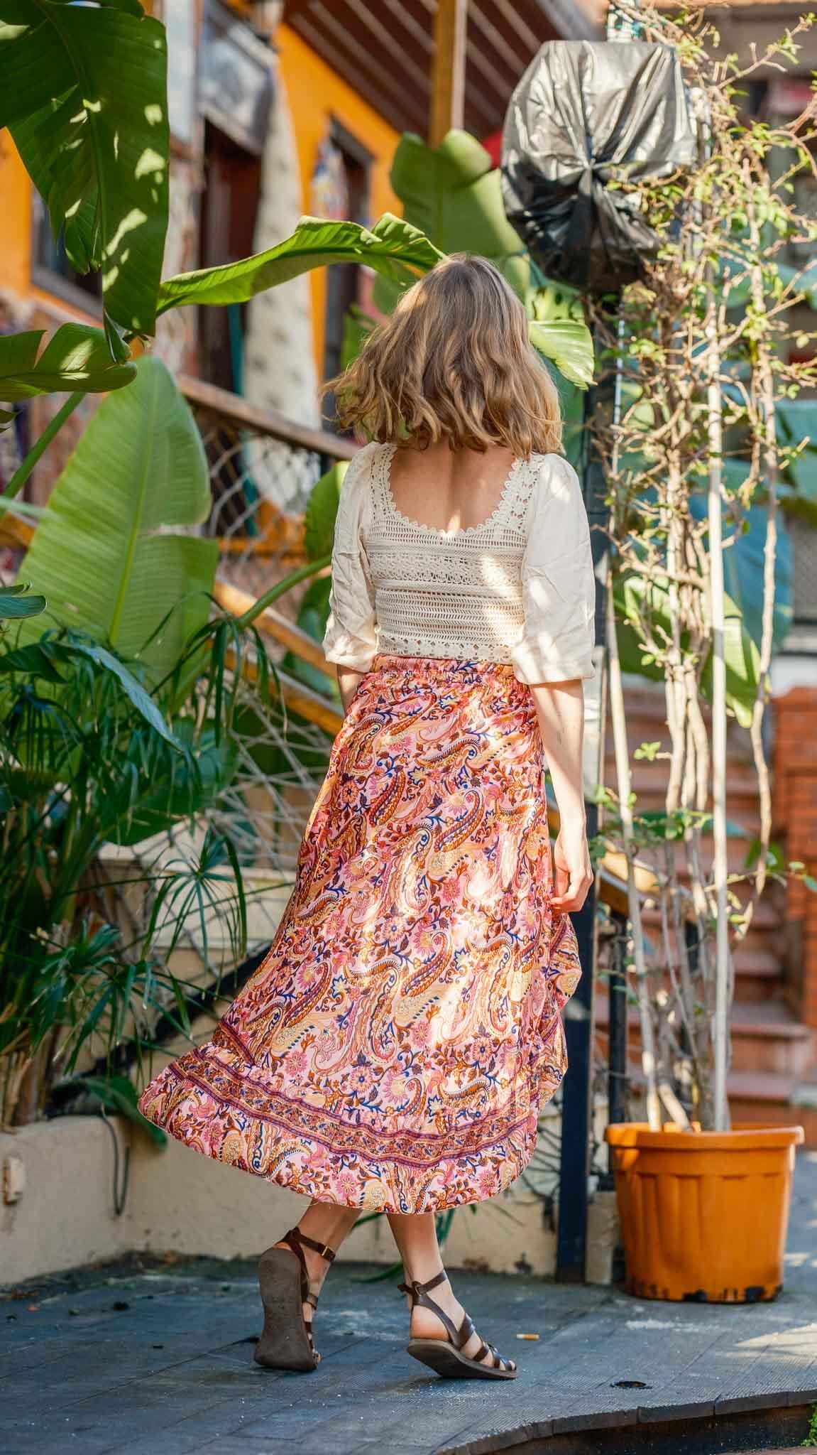 Bohemian Dreamer İpek Şort Etek