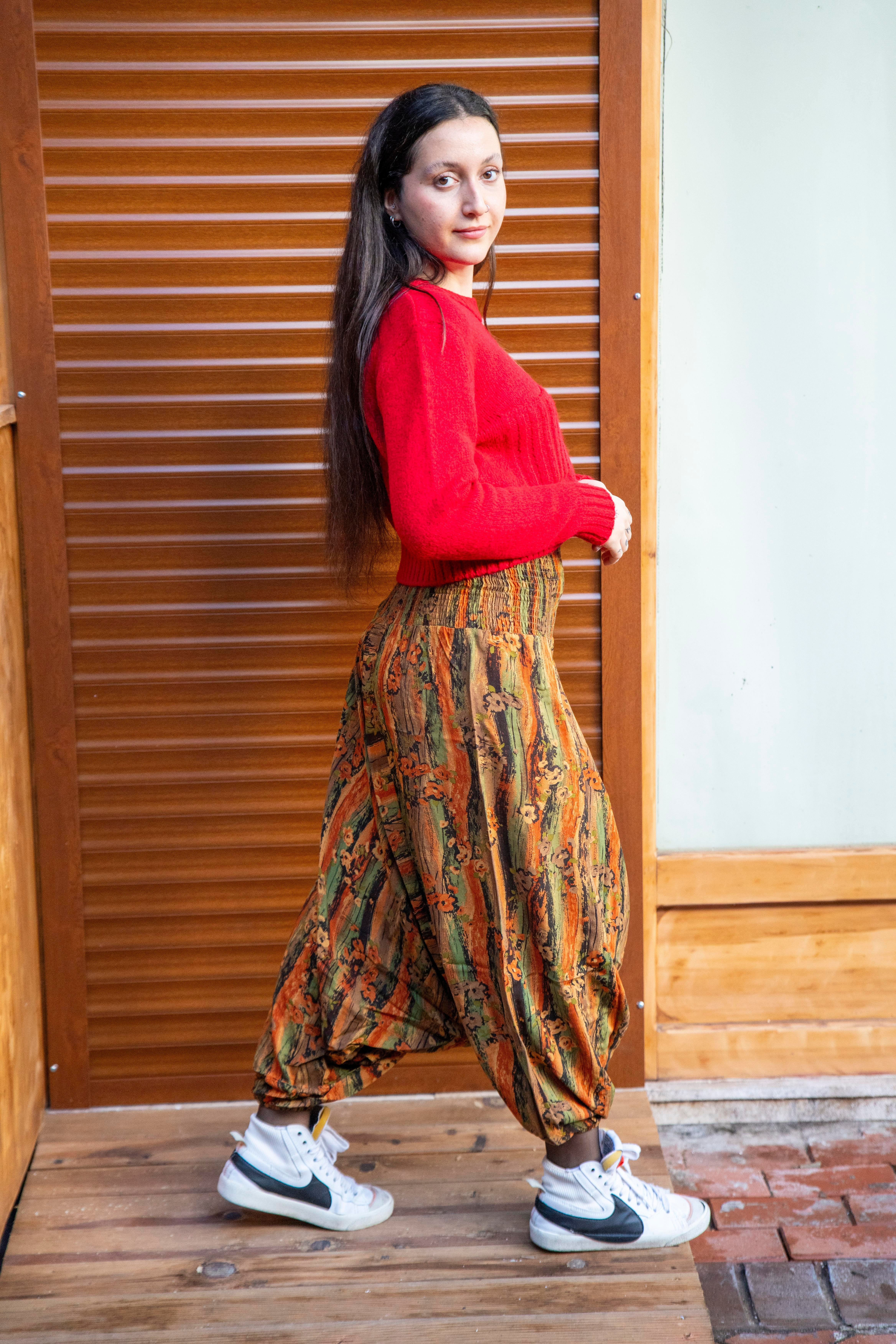 Doğa Harmanı Gipe Bel Detaylı Şalvar