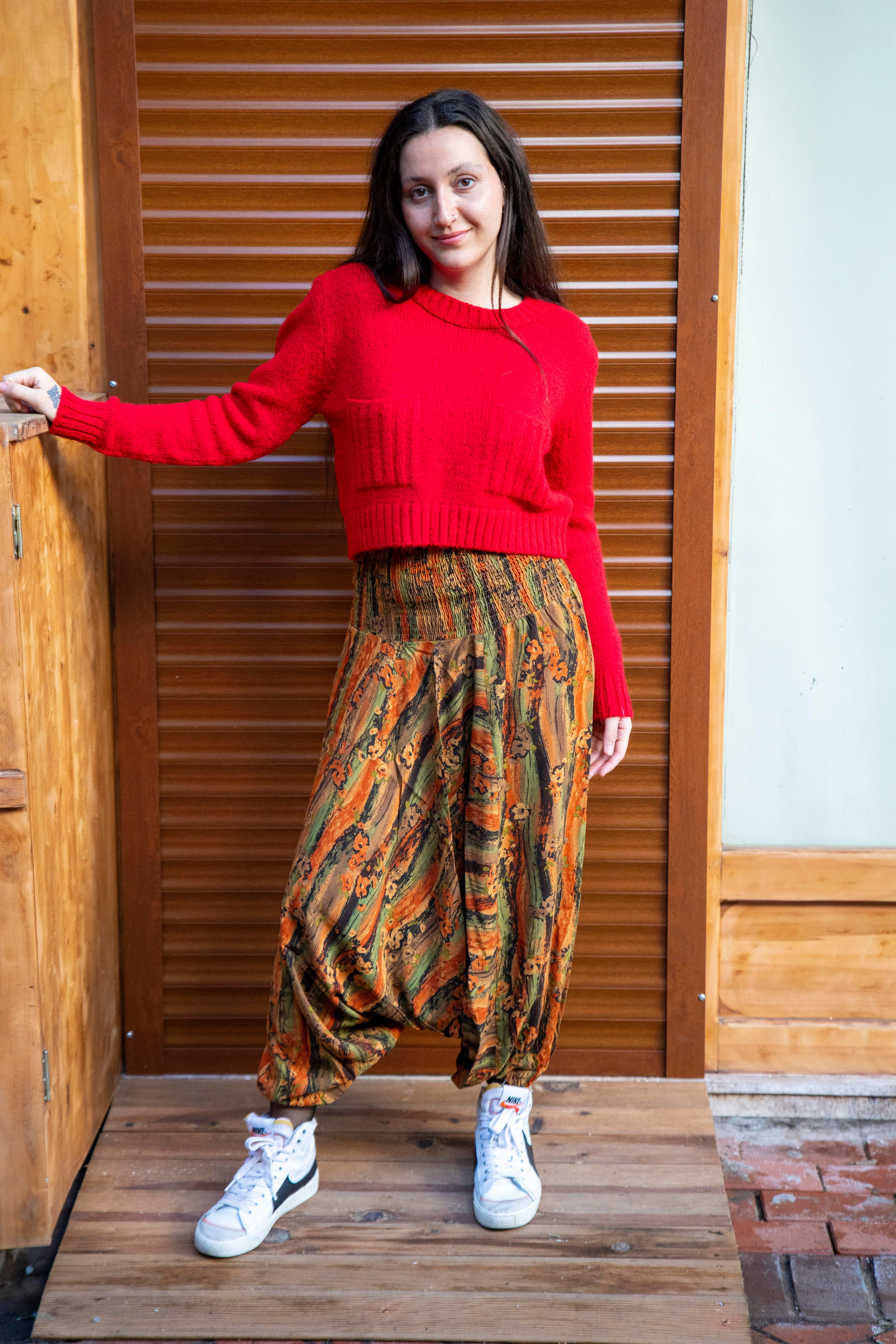 Doğa Harmanı Gipe Bel Detaylı Şalvar