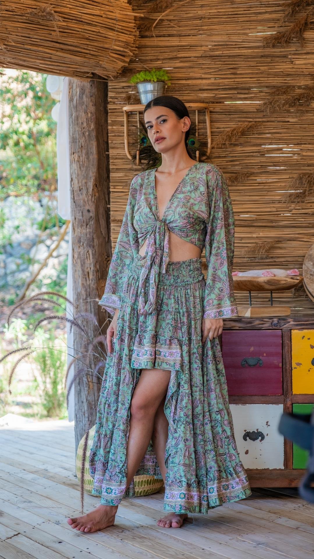 İpek Etek Bluz Takım