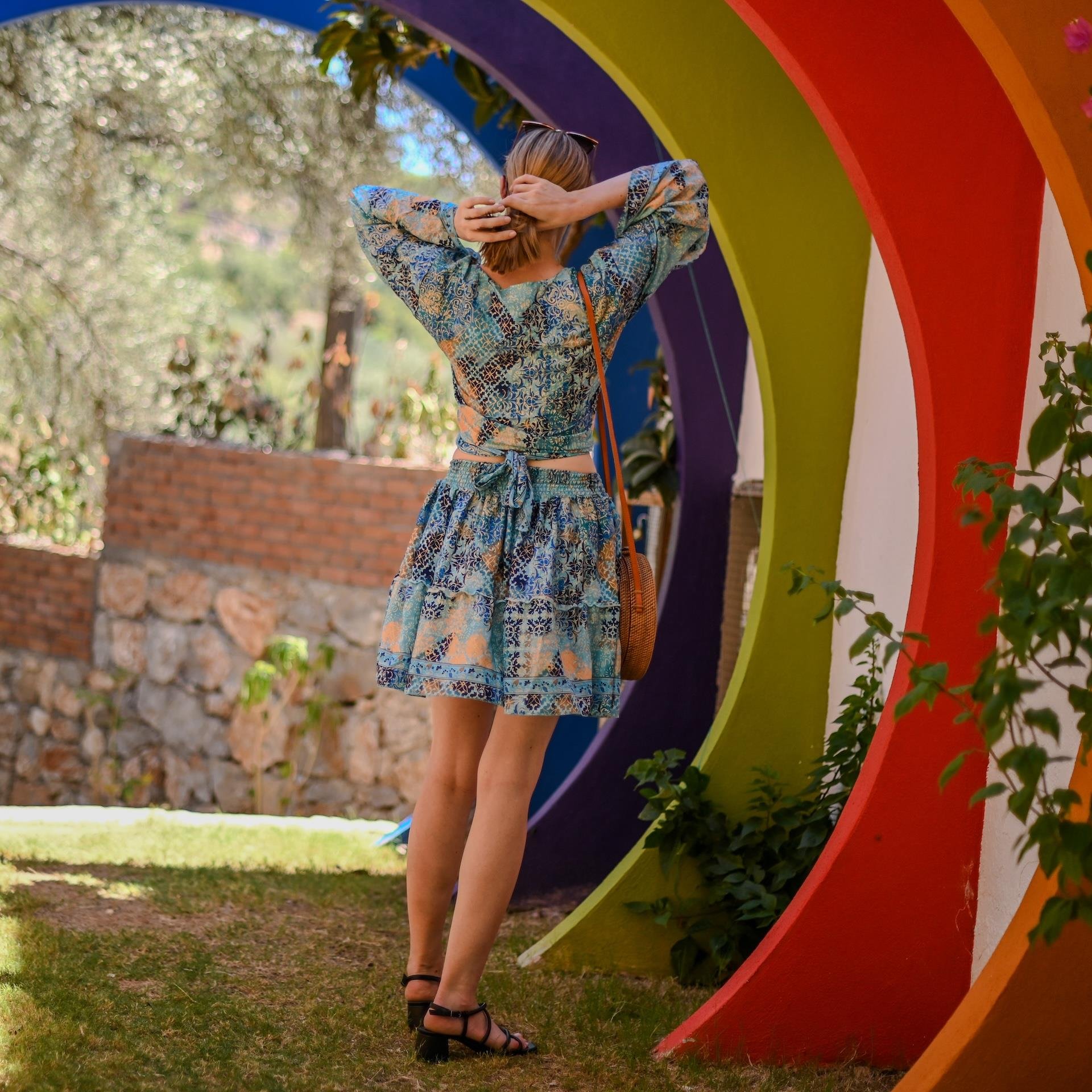 İpek Kısa Etek Bluz Takım