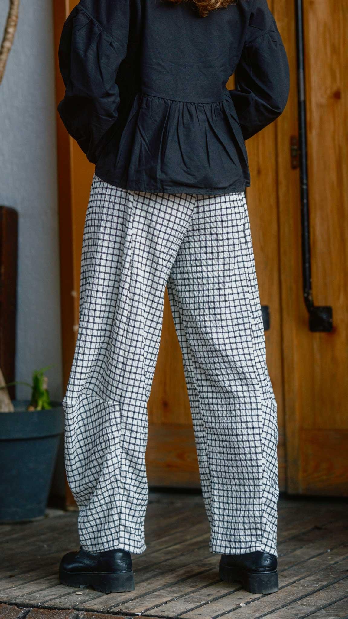 Kareli Desen Salaş Pantolon