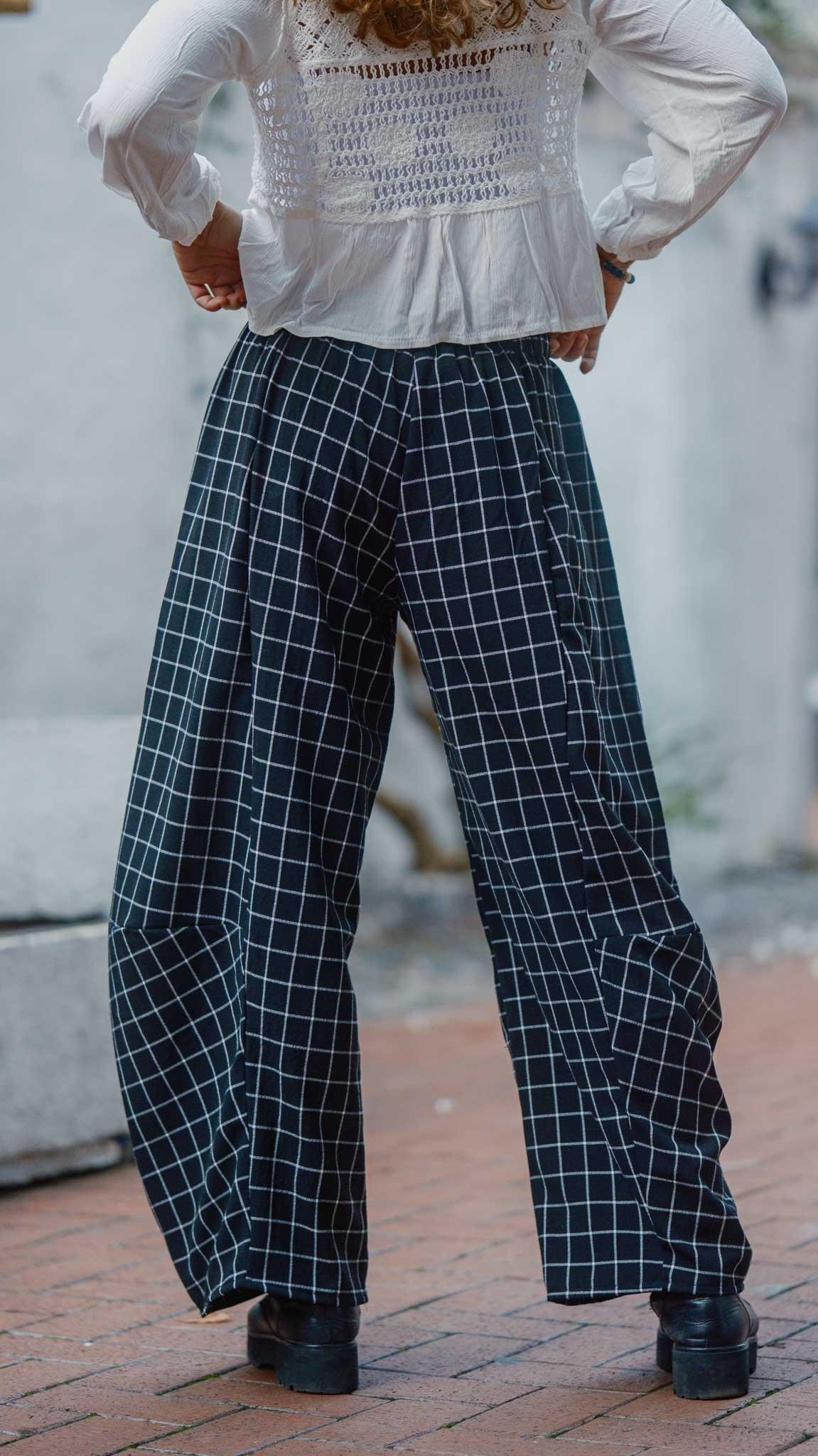 Kareli Desen Salaş Pantolon