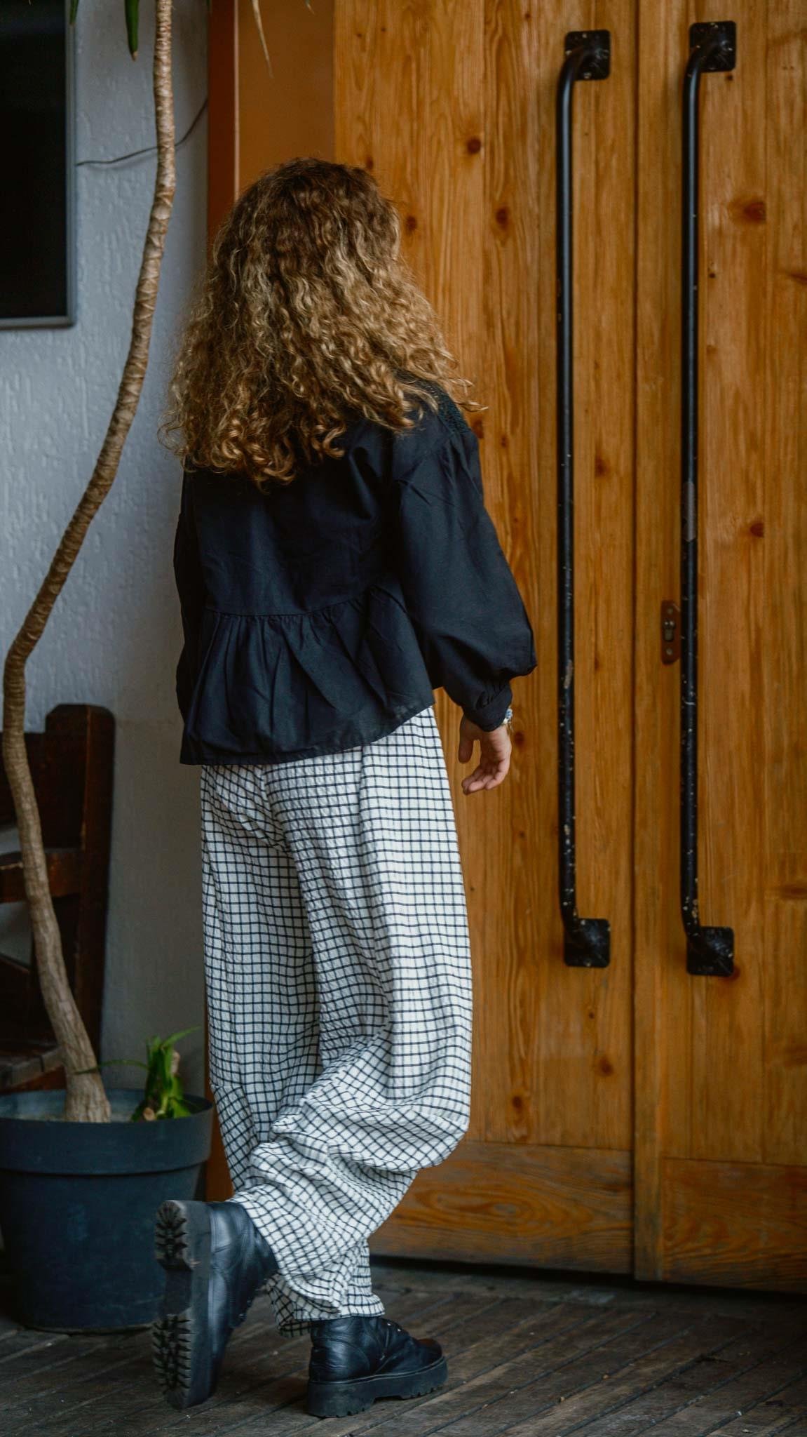 Kareli Desen Salaş Pantolon