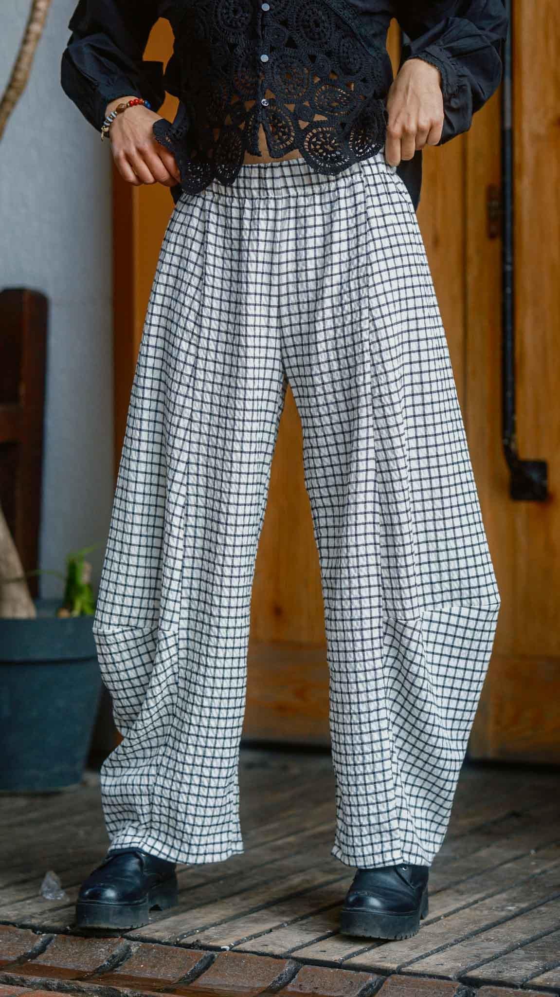 Kareli Desen Salaş Pantolon