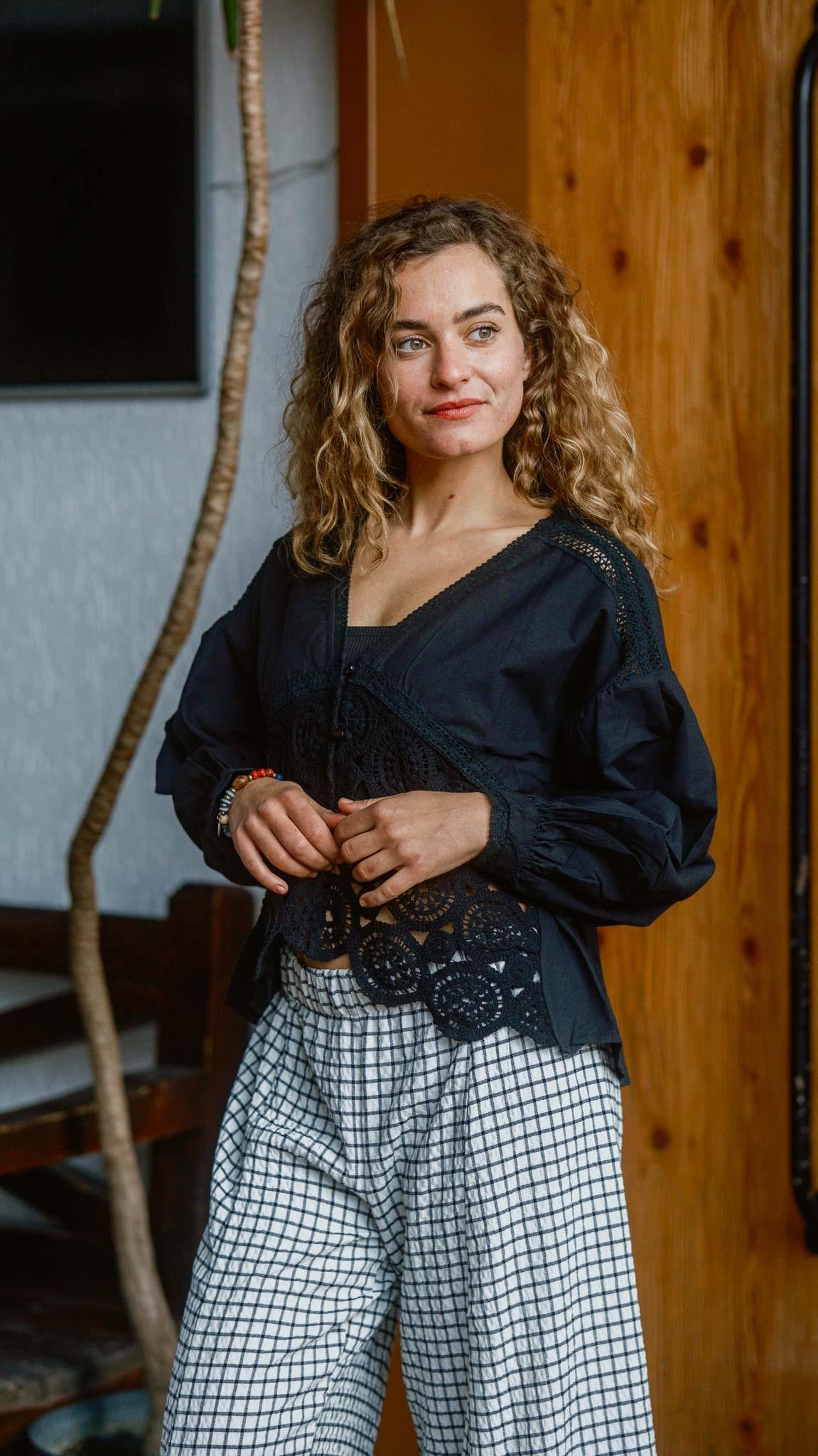 Kareli Desen Salaş Pantolon