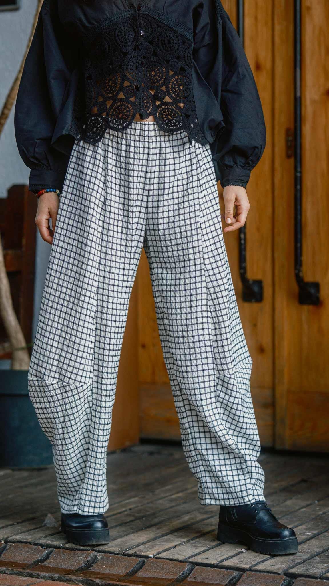 Kareli Desen Salaş Pantolon