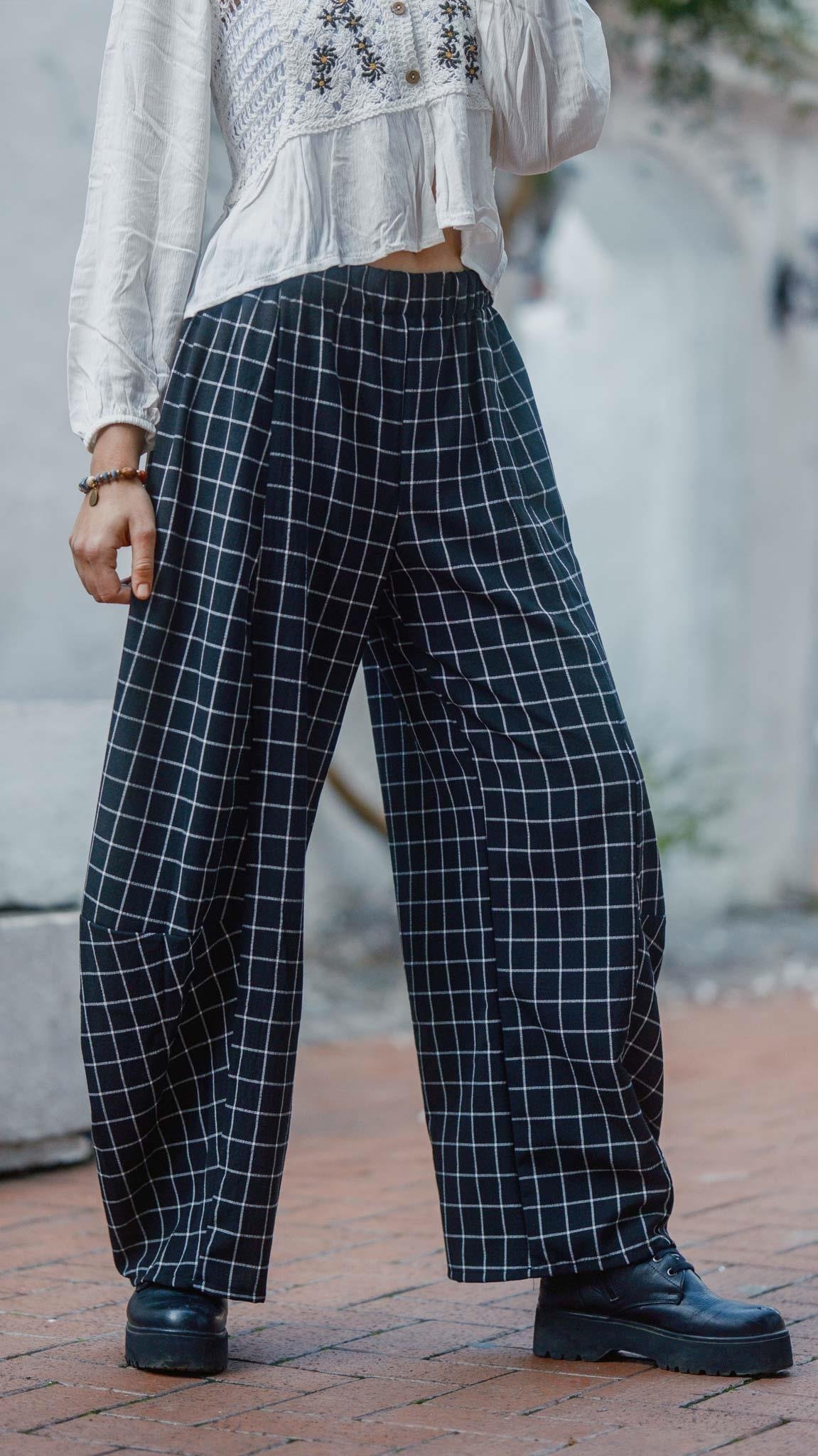 Kareli Desen Salaş Pantolon