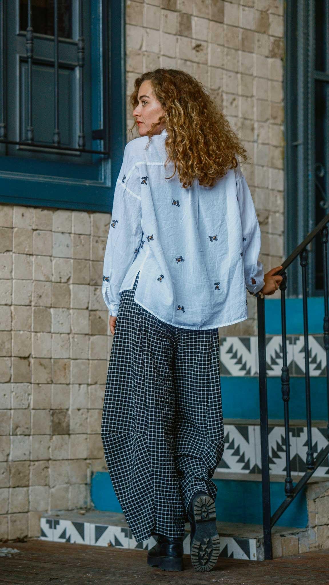 Kareli Desen Salaş Pantolon