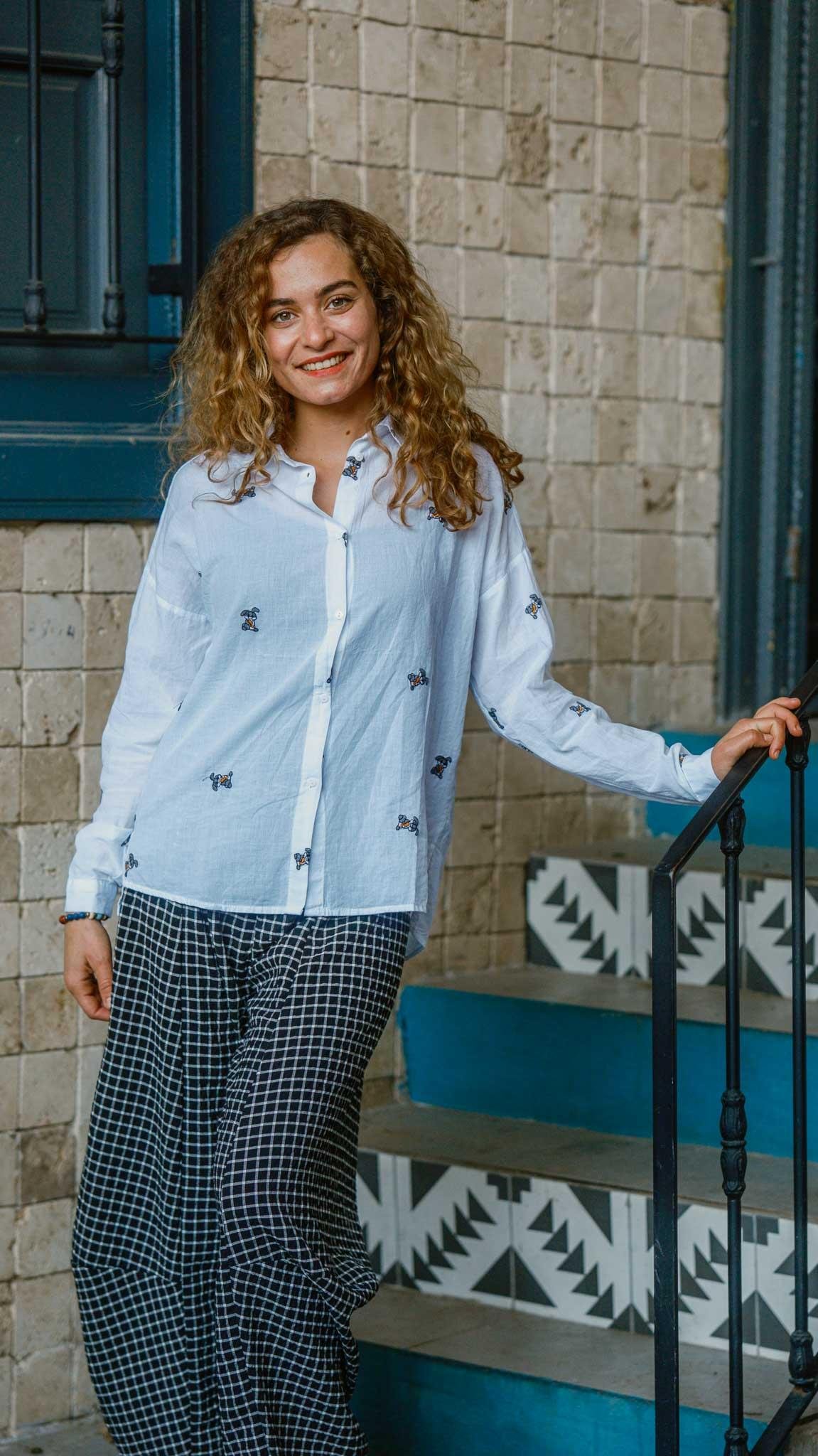 Kareli Desen Salaş Pantolon