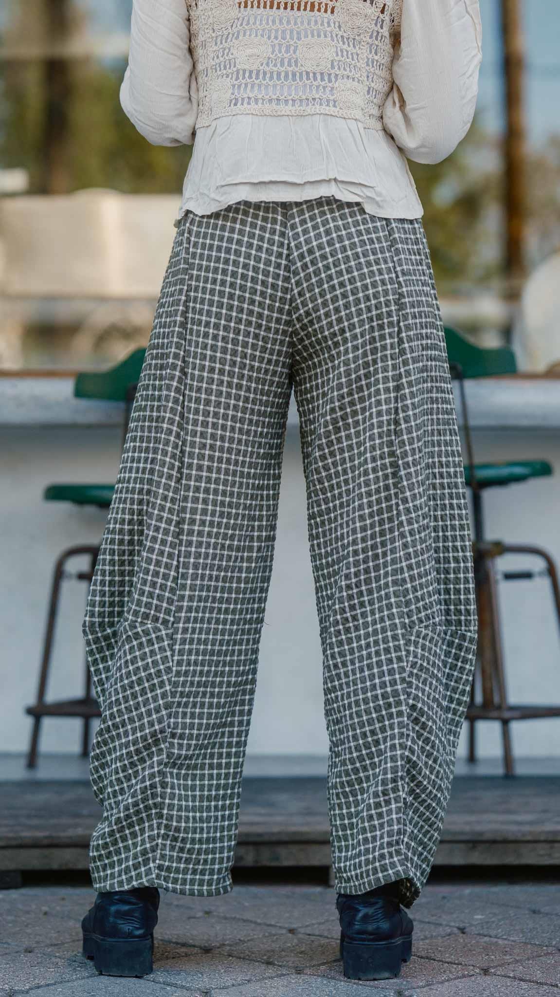 Kareli Desen Salaş Pantolon