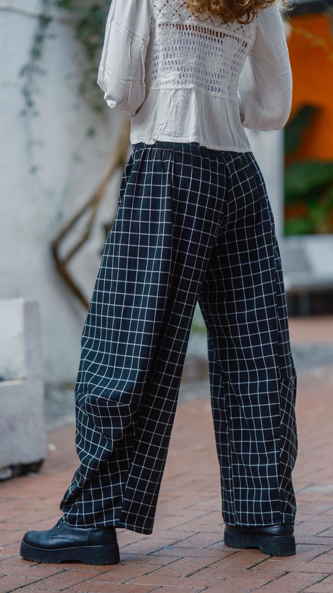 Kareli Desen Salaş Pantolon