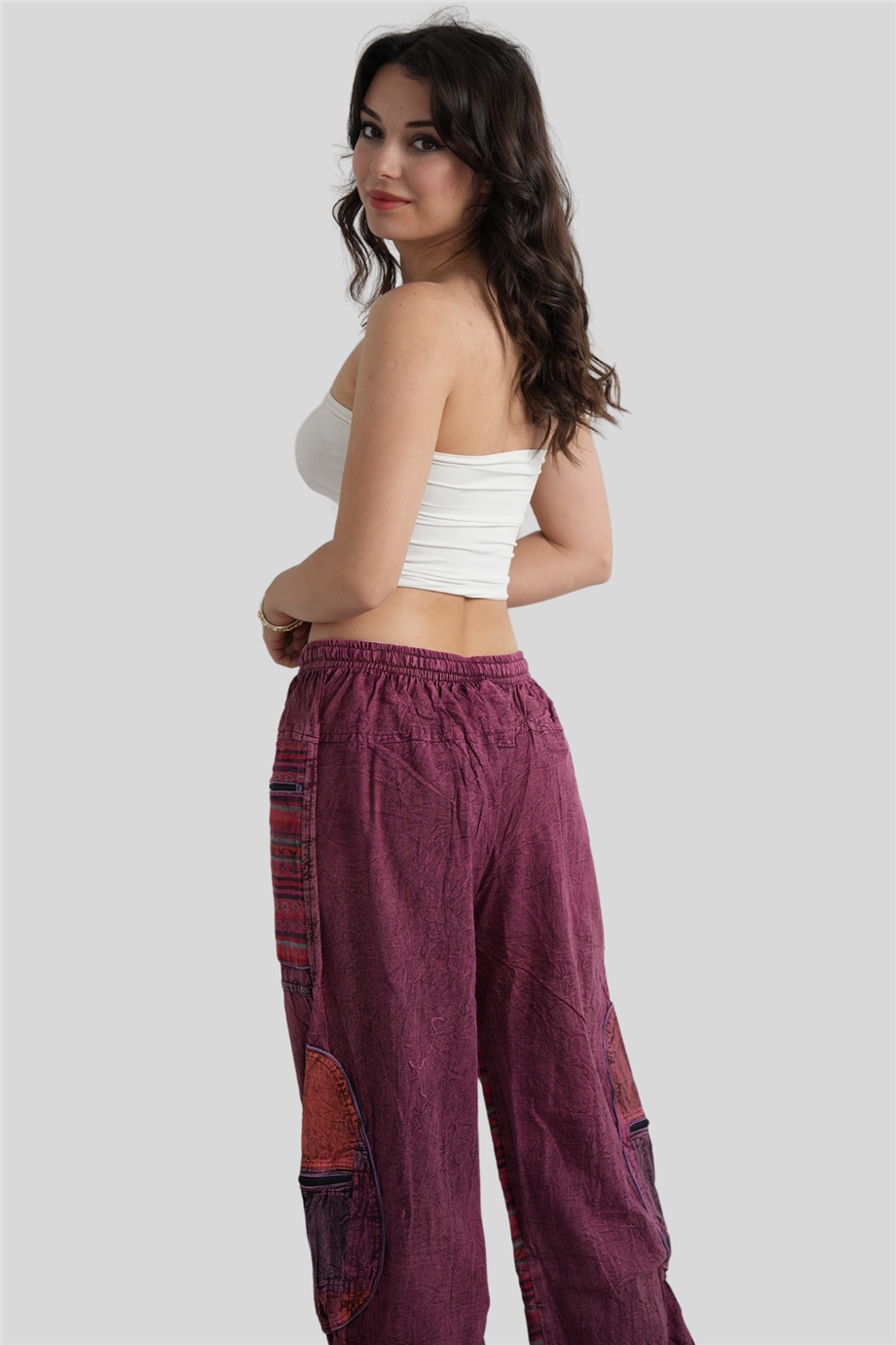 Mürdüm Unisex Bohem Nepal Cepli Pantolon