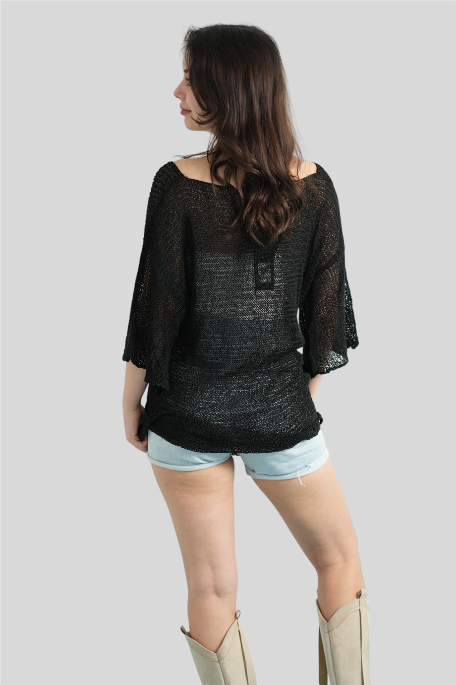 Siyah Merserize Bluz