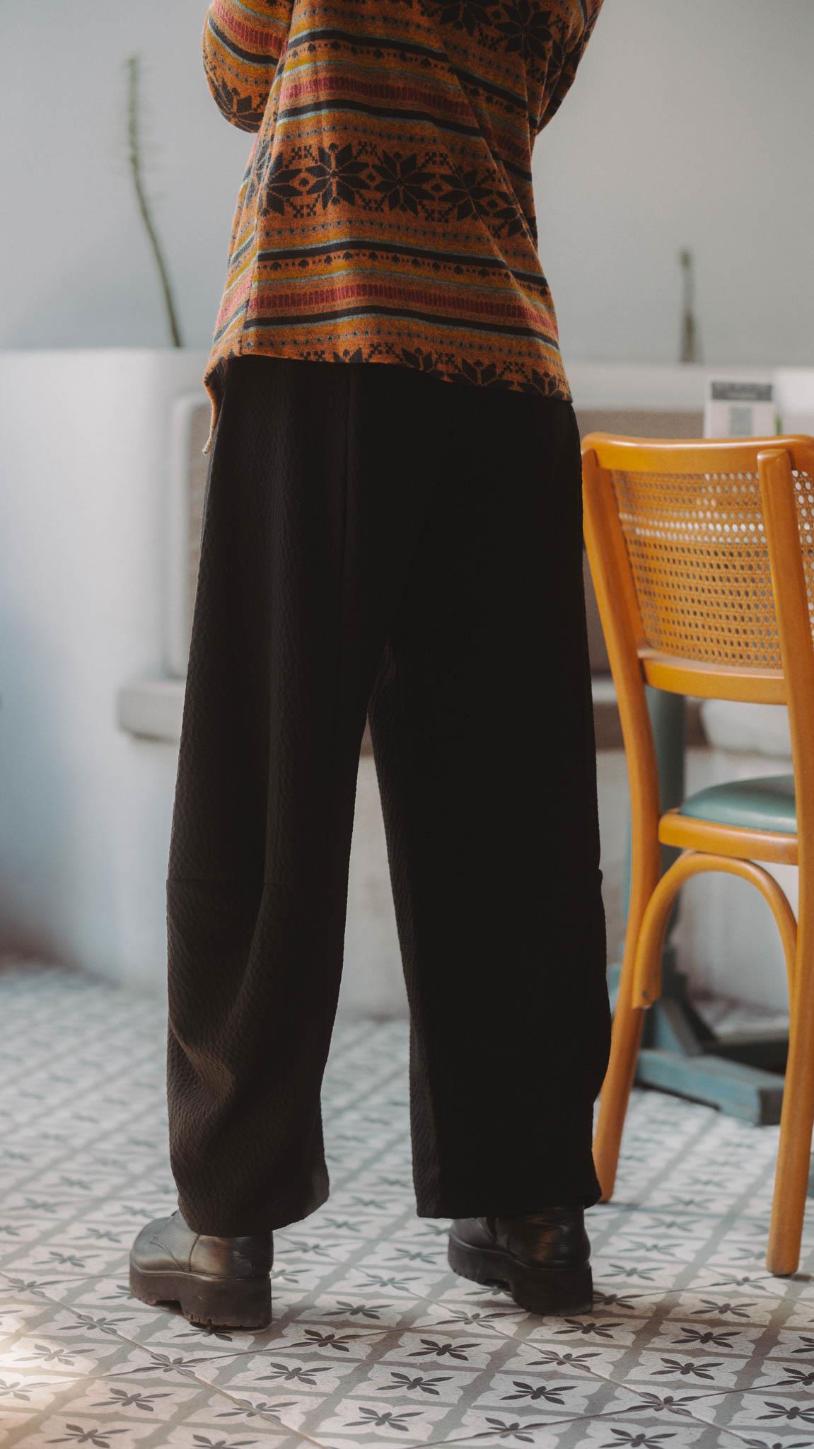 Siyah Salaş Pantolon