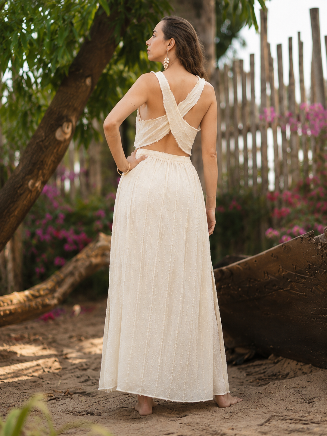 Thalia Boho Crop Top Ve Etek Takım