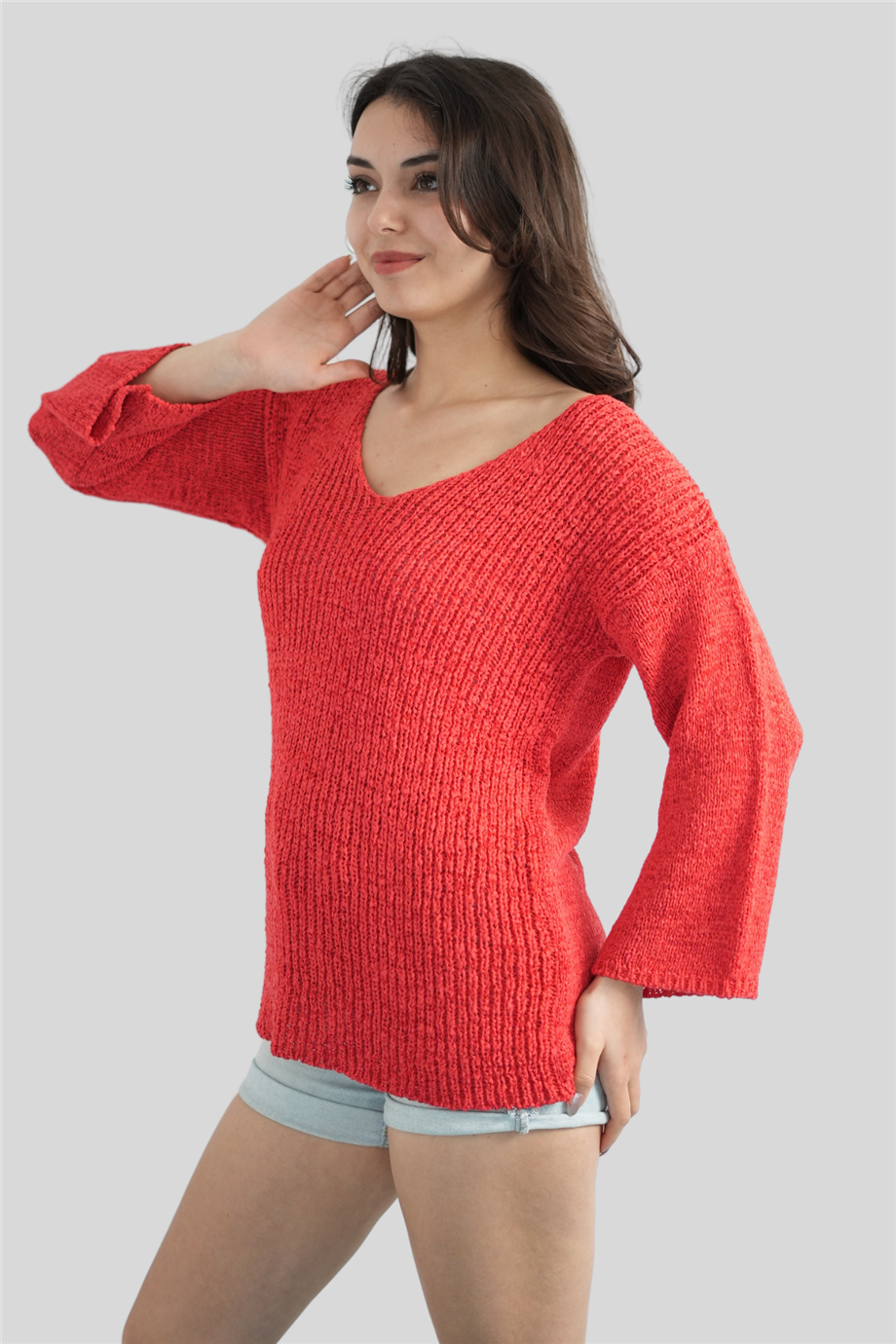 Turuncu Merserize Bluz