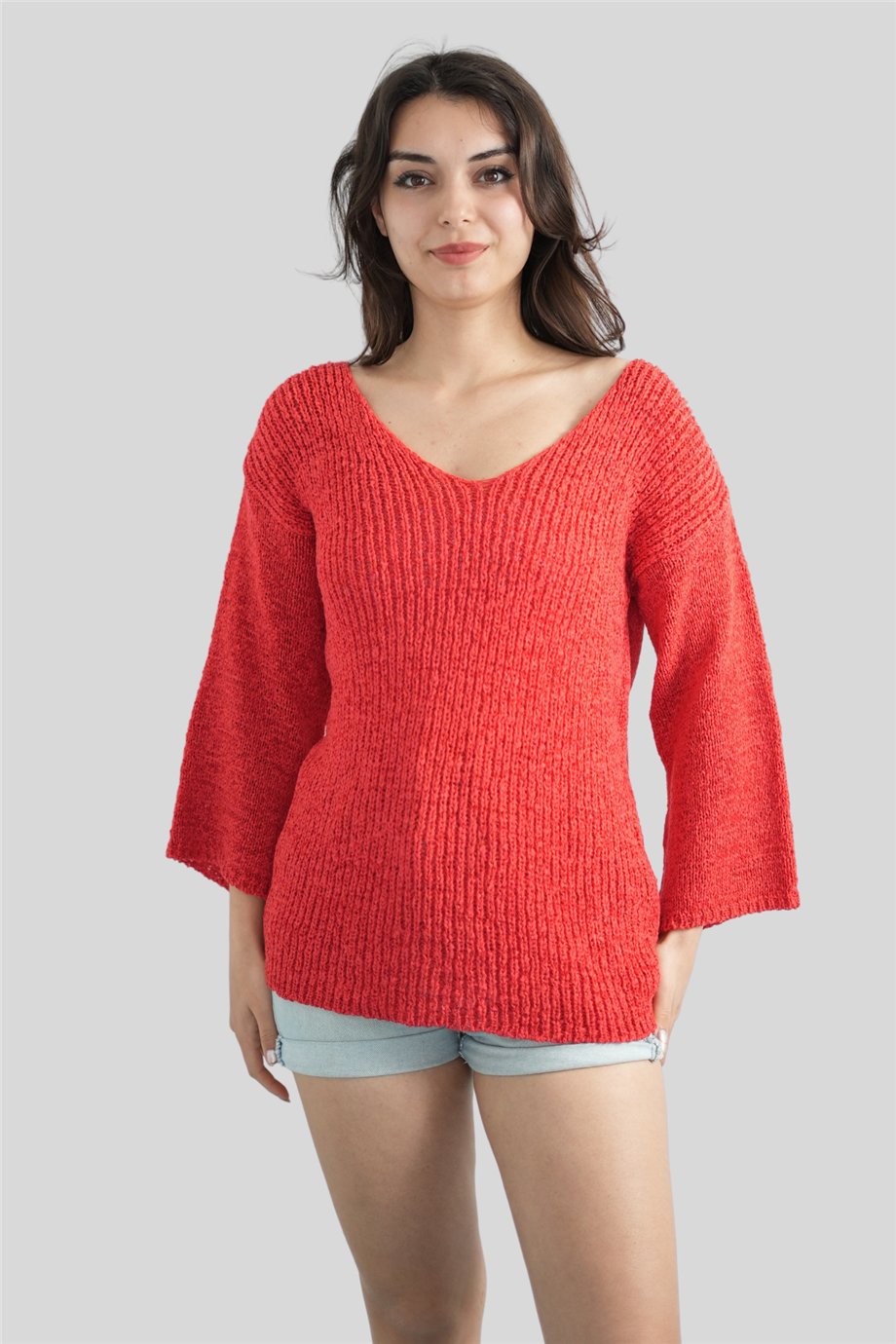 Turuncu Merserize Bluz