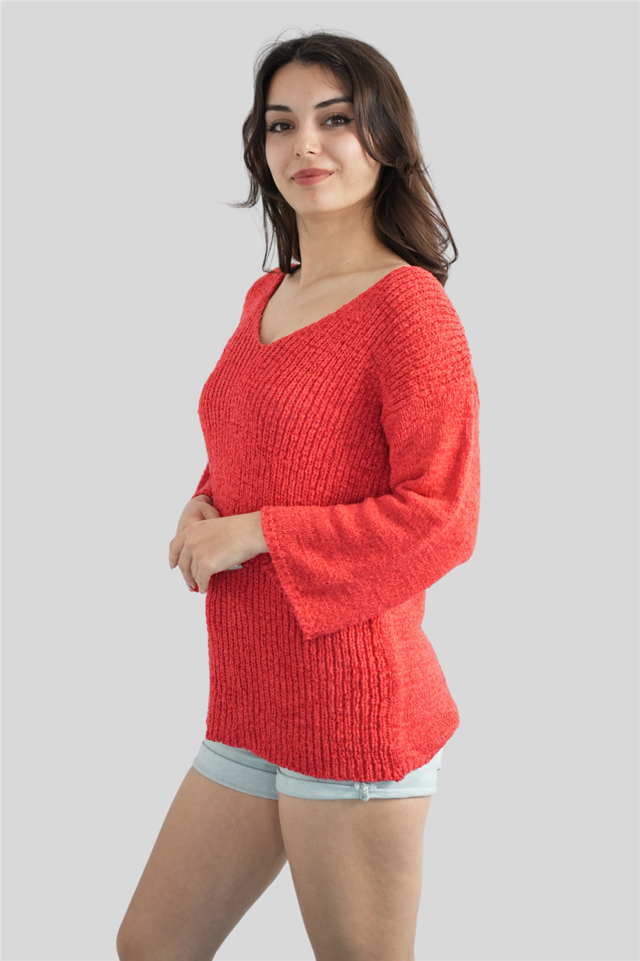 Turuncu Merserize Bluz