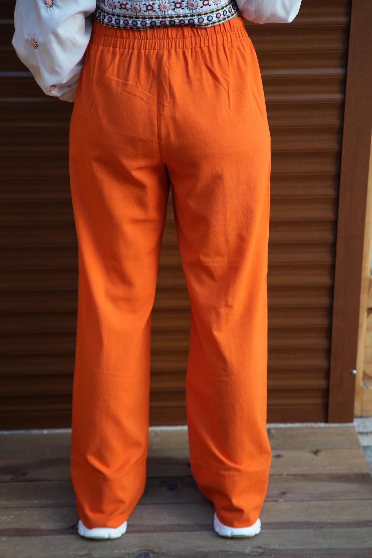 Turuncu Renk Pantolon
