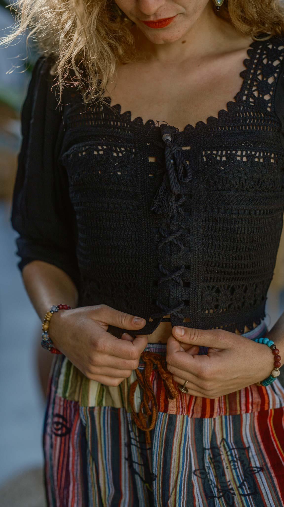 Unisex Bohem Nepal Patchwork Pantolon