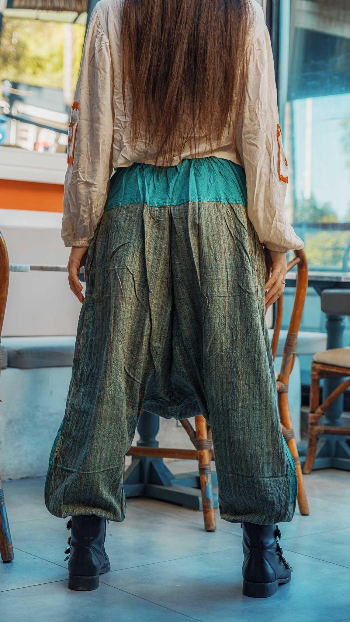 Unisex Bohem Nepal Şalvar Pantolon