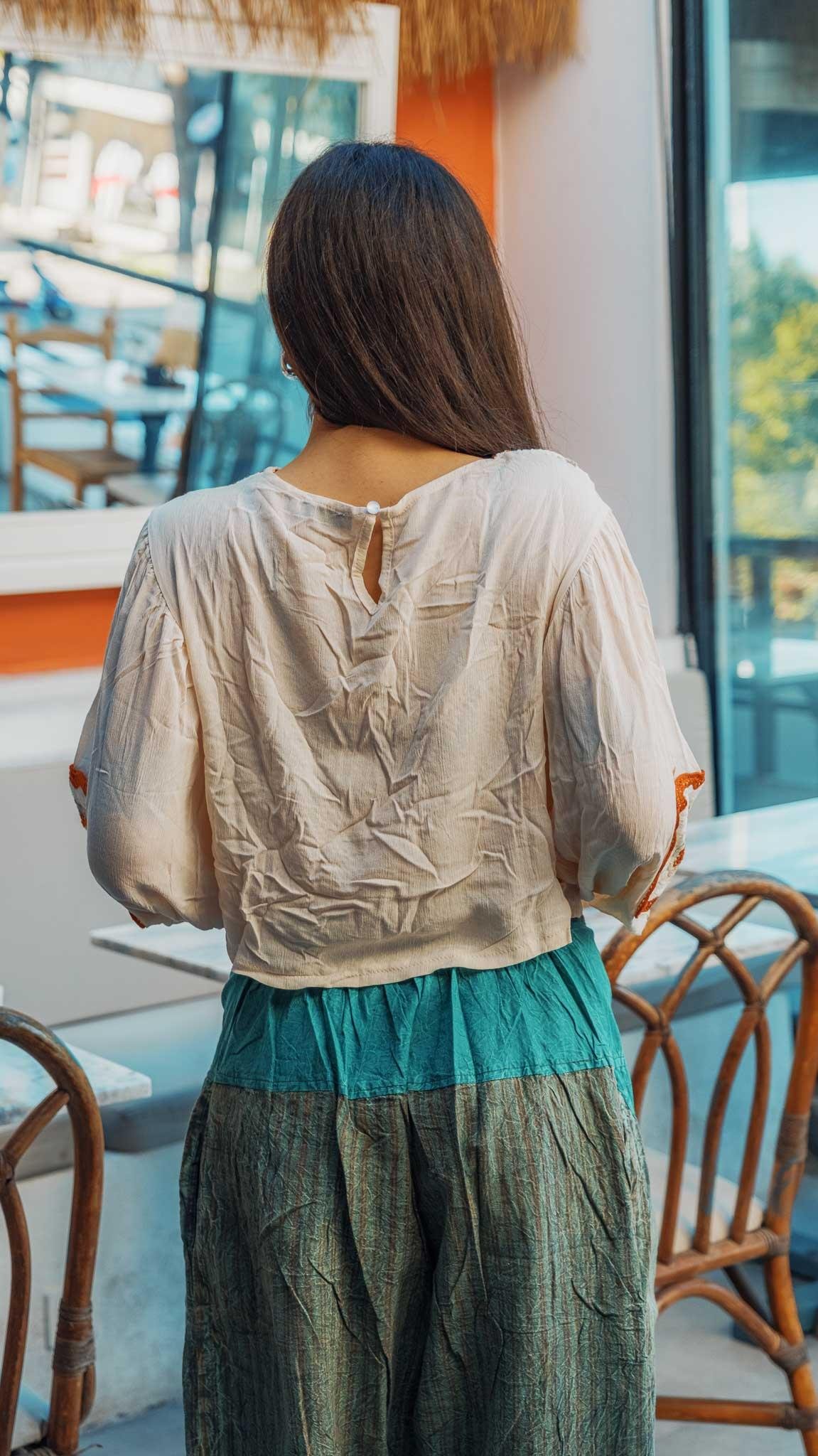 Unisex Bohem Nepal Şalvar Pantolon