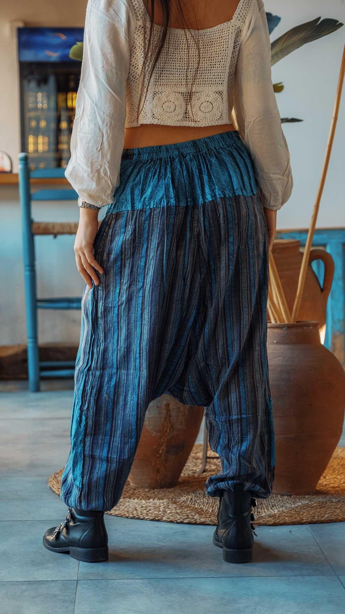 Unisex Bohem Nepal Şalvar Pantolon