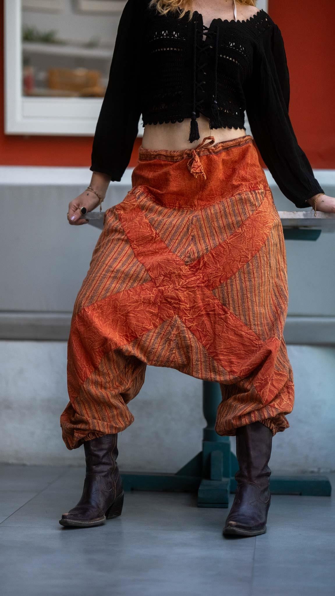 Unisex Bohem Nepal Şalvar Pantolon