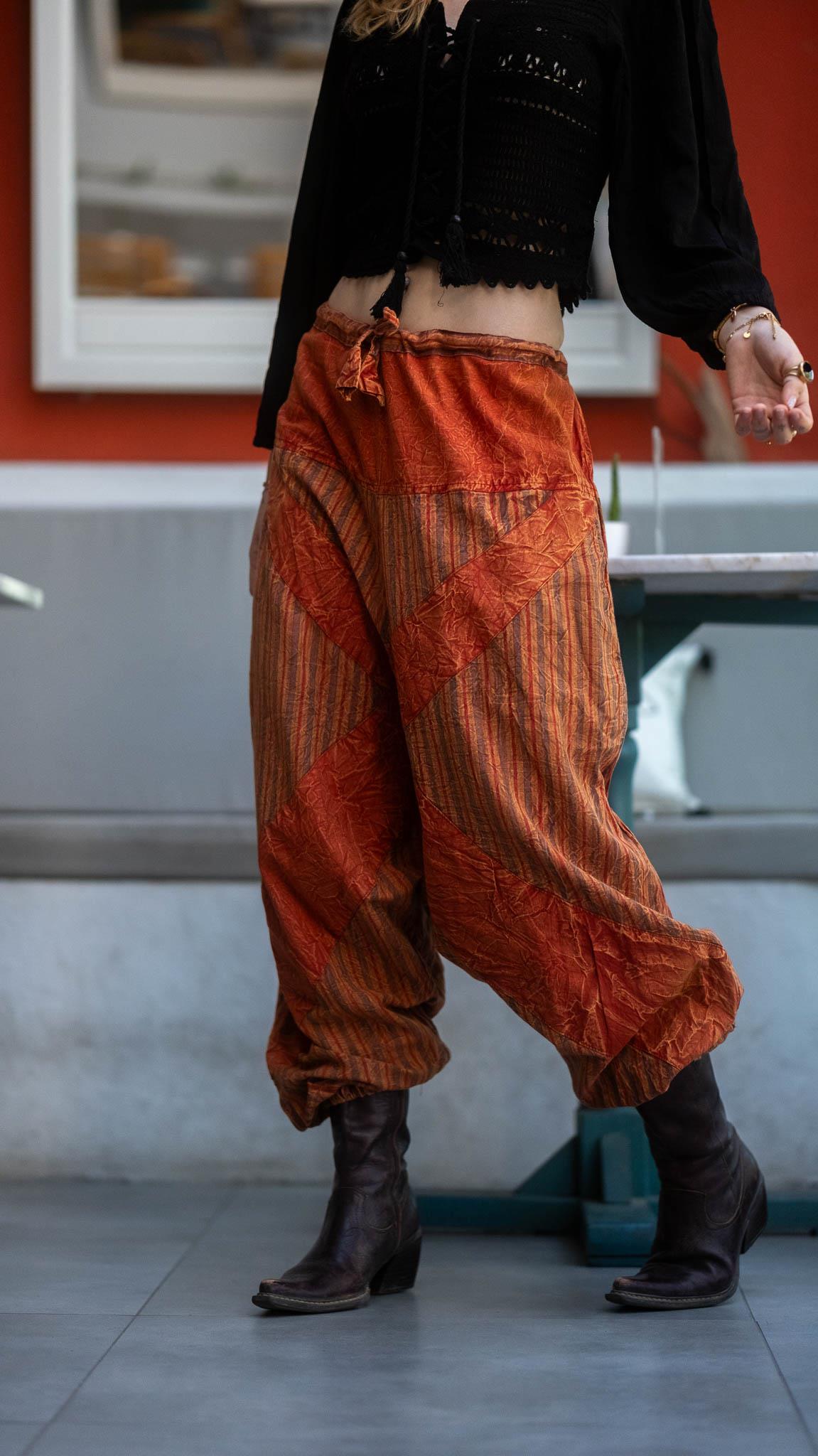 Unisex Bohem Nepal Şalvar Pantolon