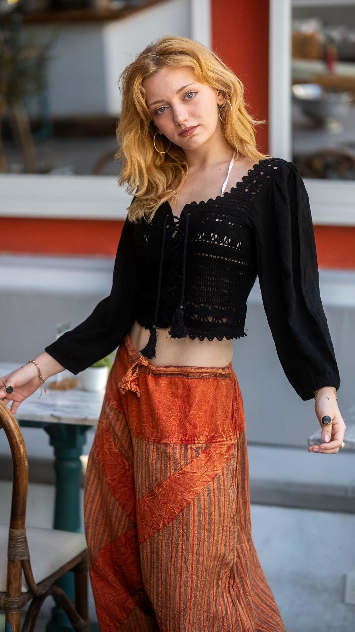 Unisex Bohem Nepal Şalvar Pantolon