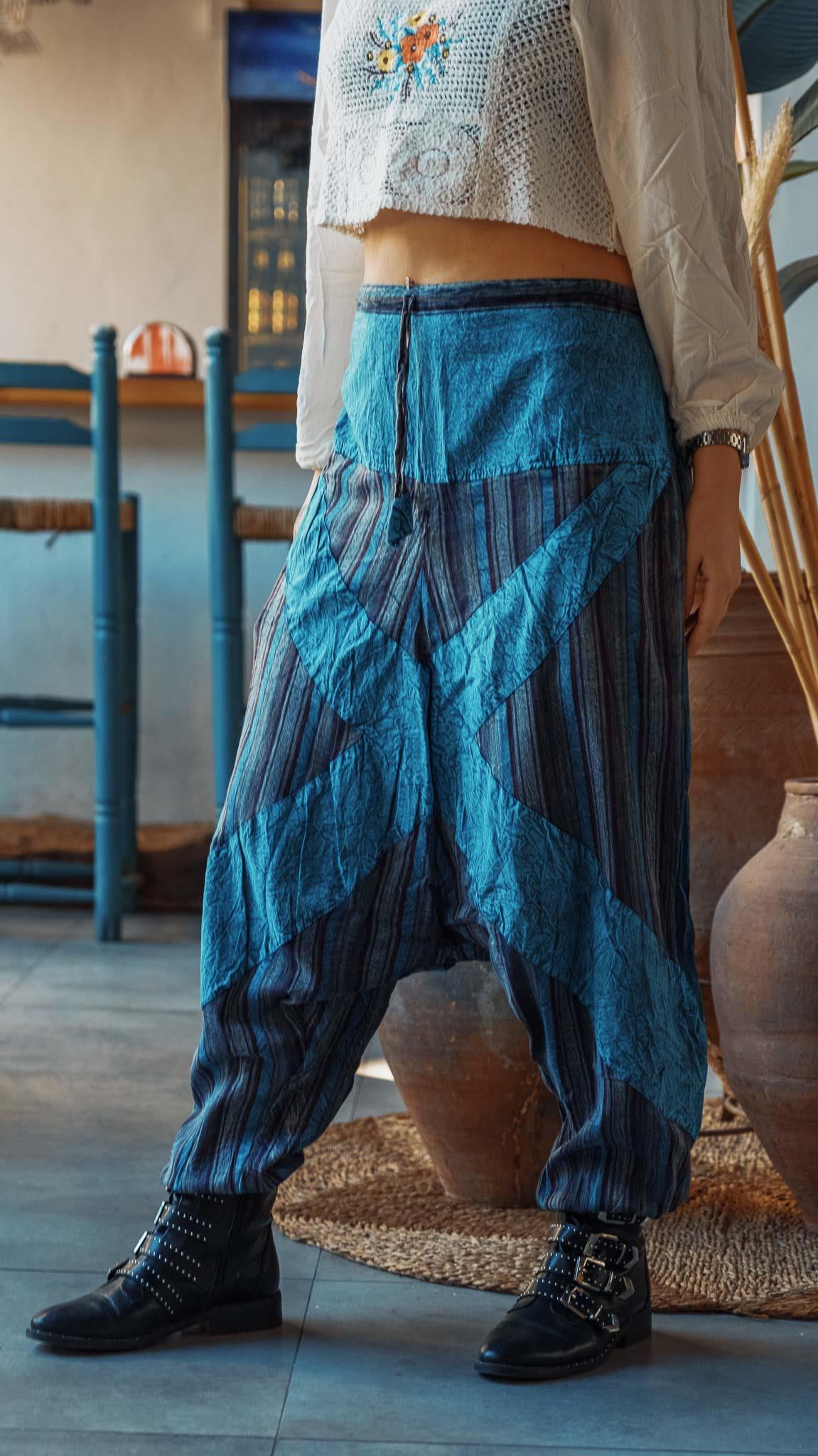 Unisex Bohem Nepal Şalvar Pantolon