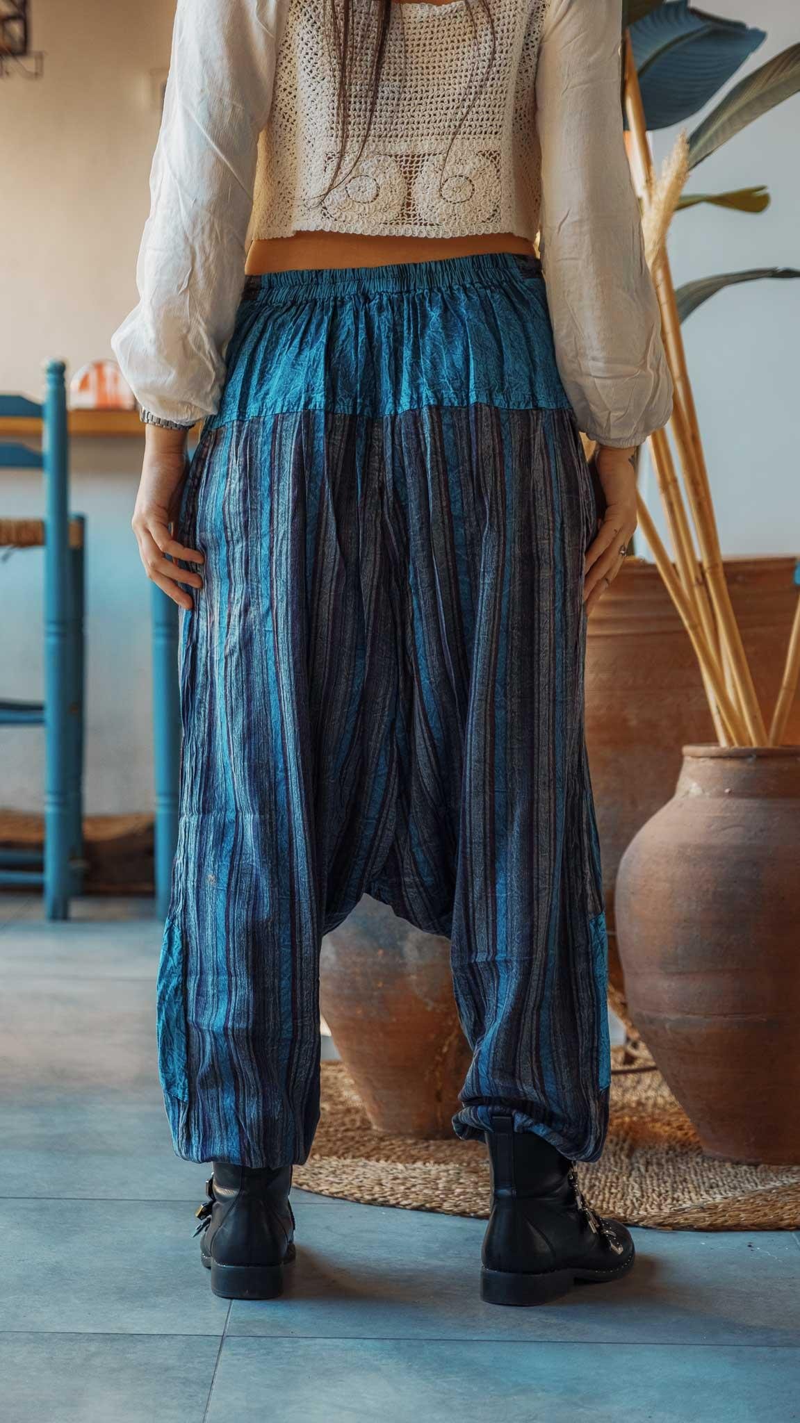 Unisex Bohem Nepal Şalvar Pantolon