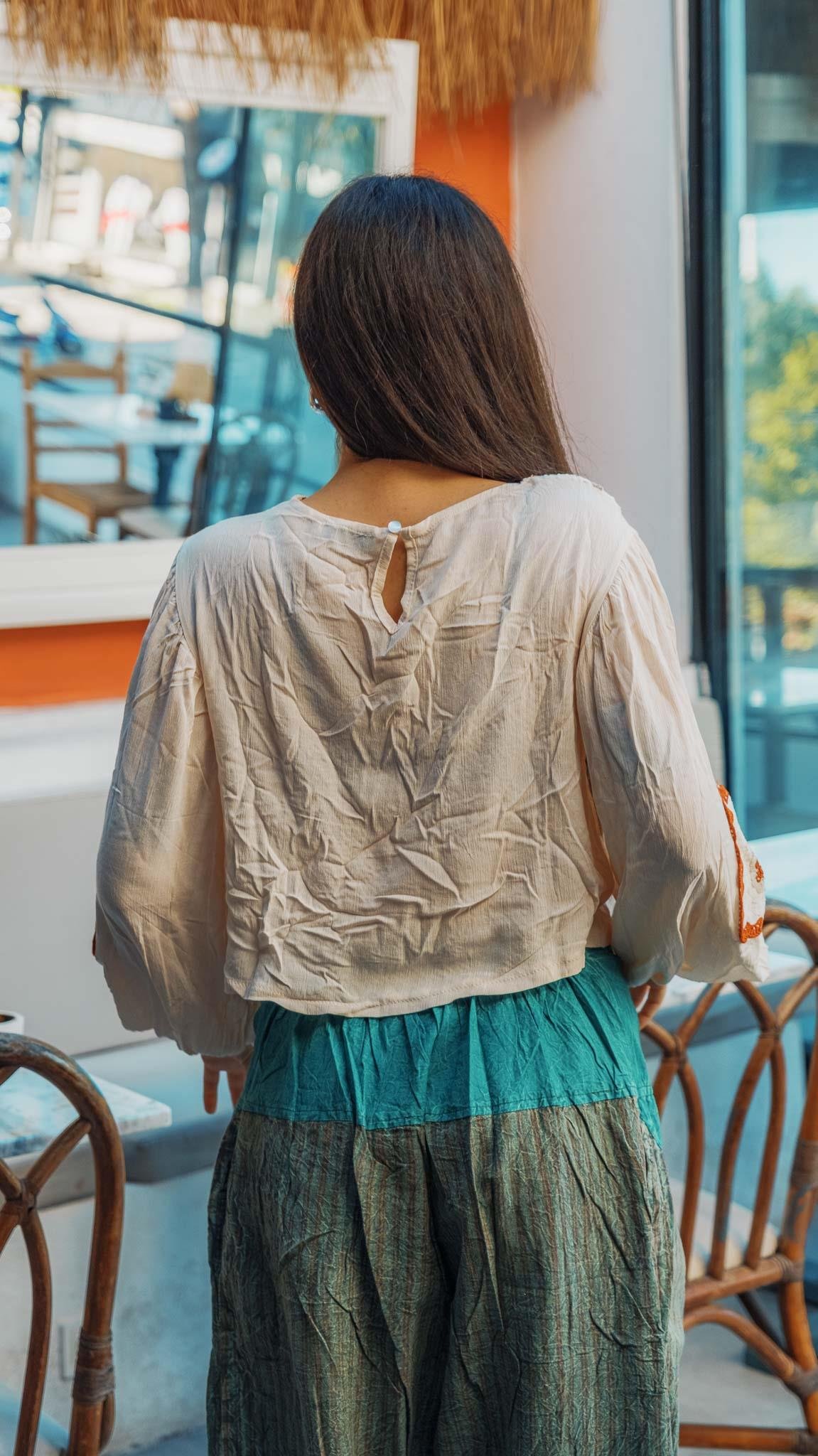 Unisex Bohem Nepal Şalvar Pantolon