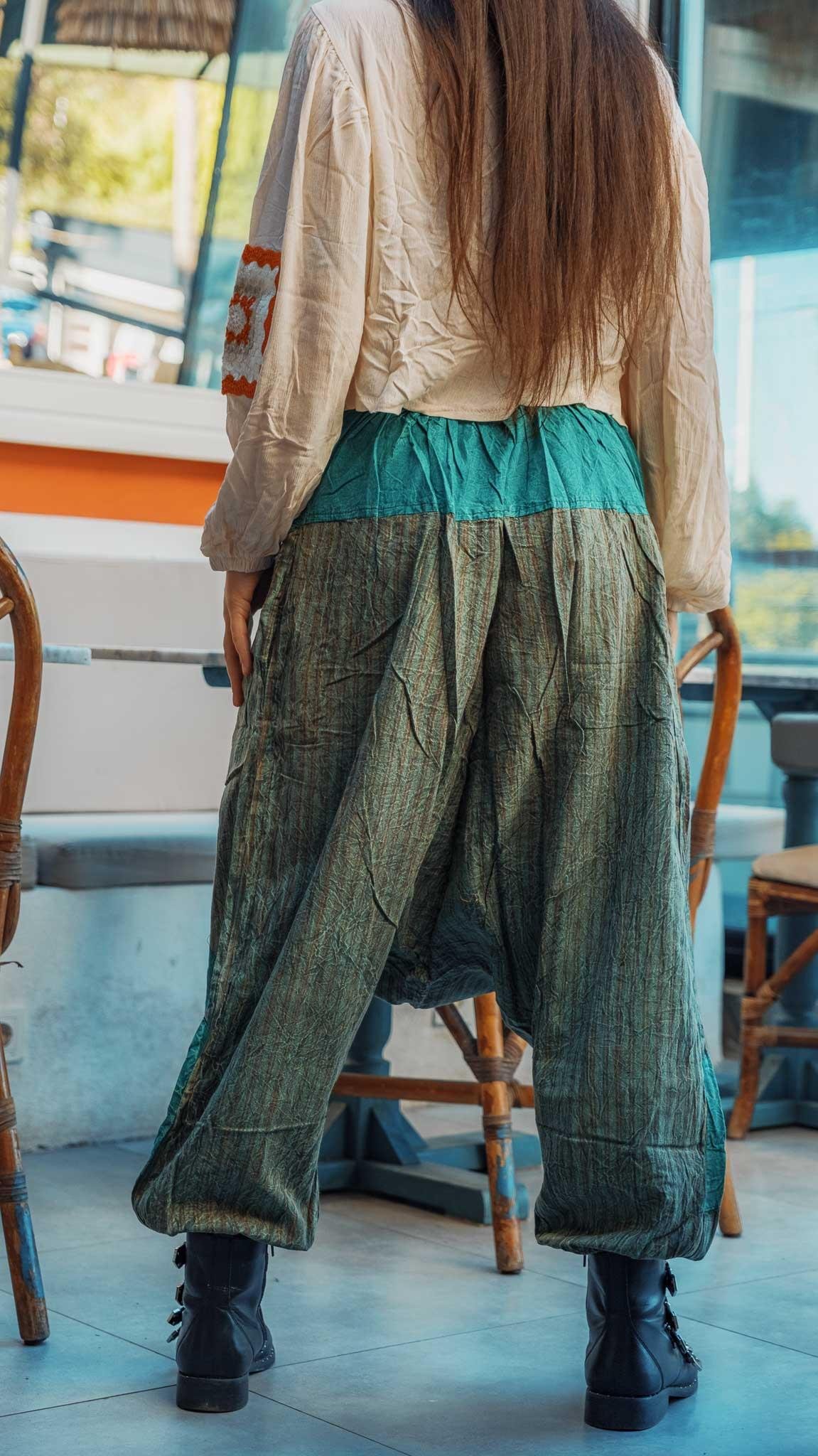 Unisex Bohem Nepal Şalvar Pantolon