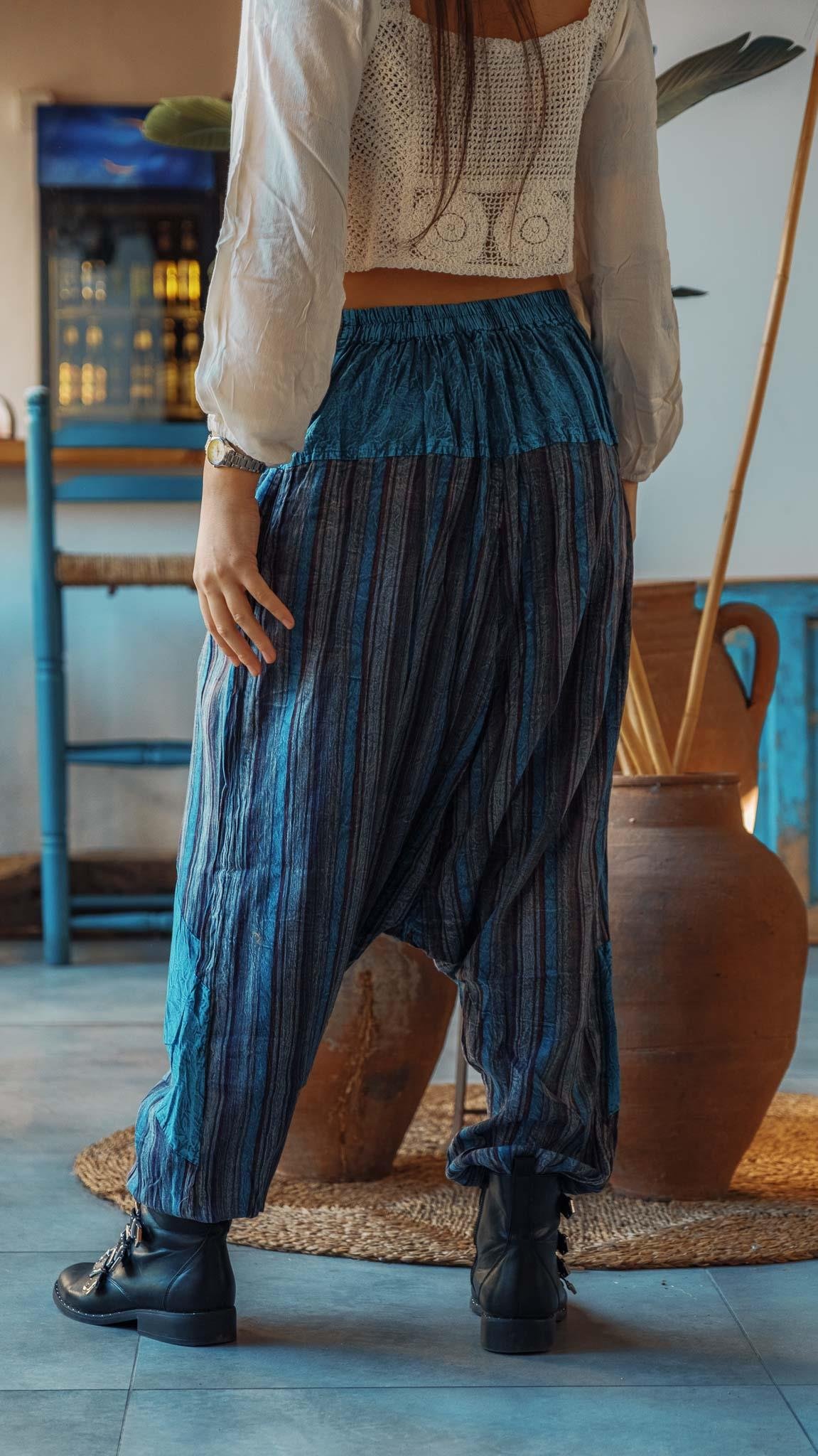 Unisex Bohem Nepal Şalvar Pantolon