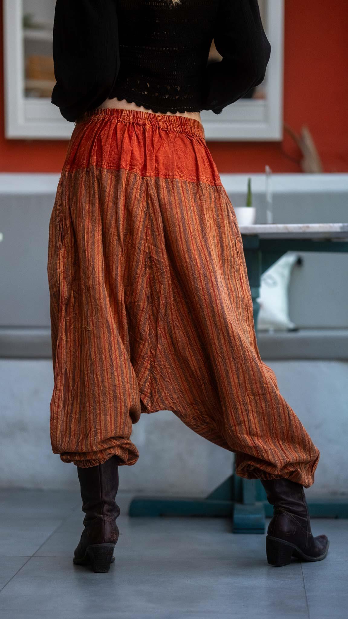 Unisex Bohem Nepal Şalvar Pantolon