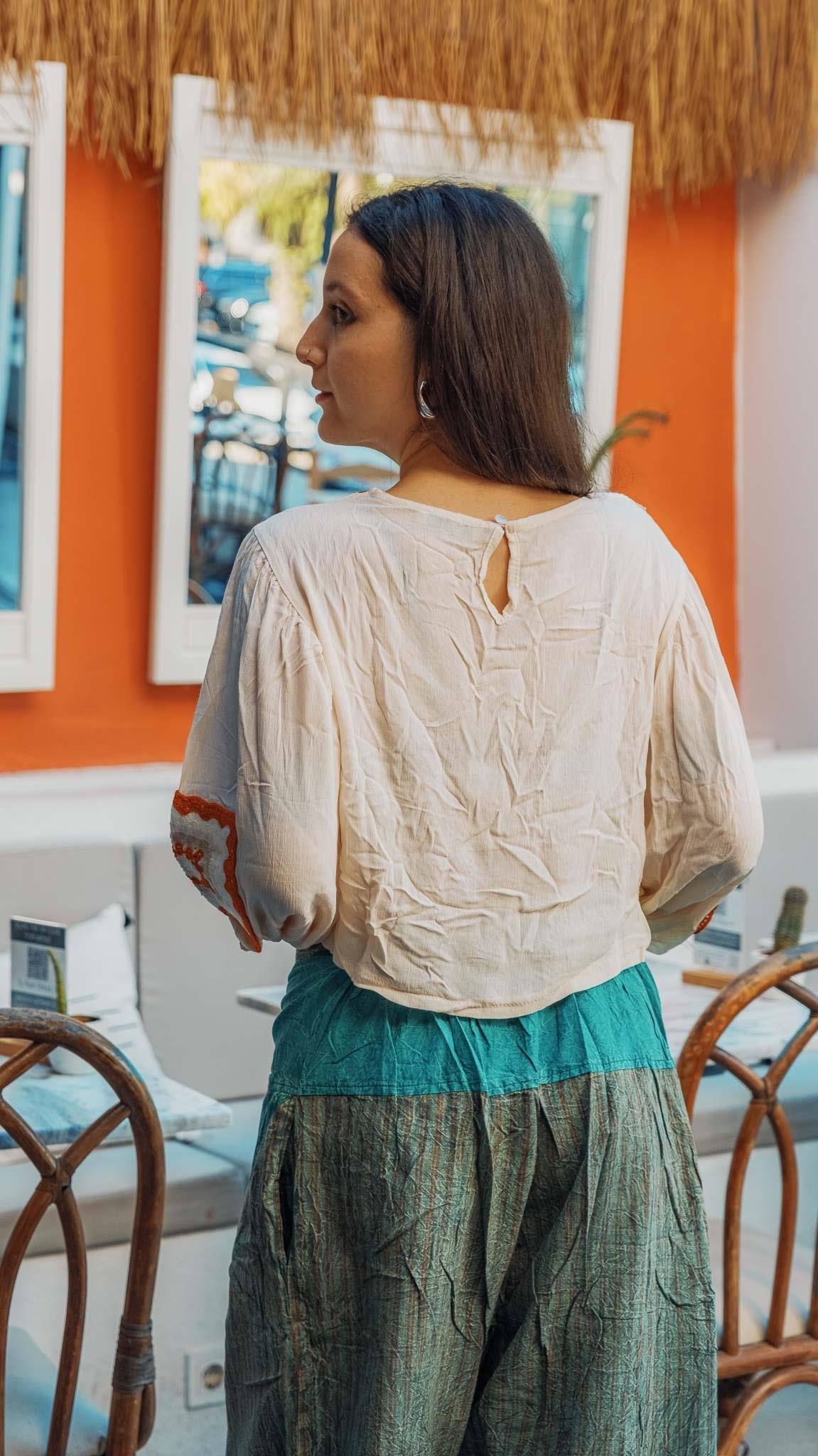 Unisex Bohem Nepal Şalvar Pantolon