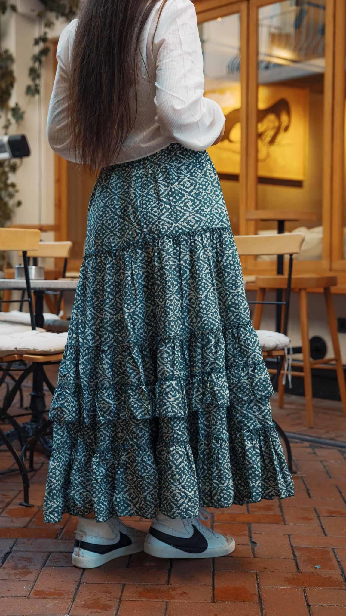 Yeşil Marin Karmen Etek