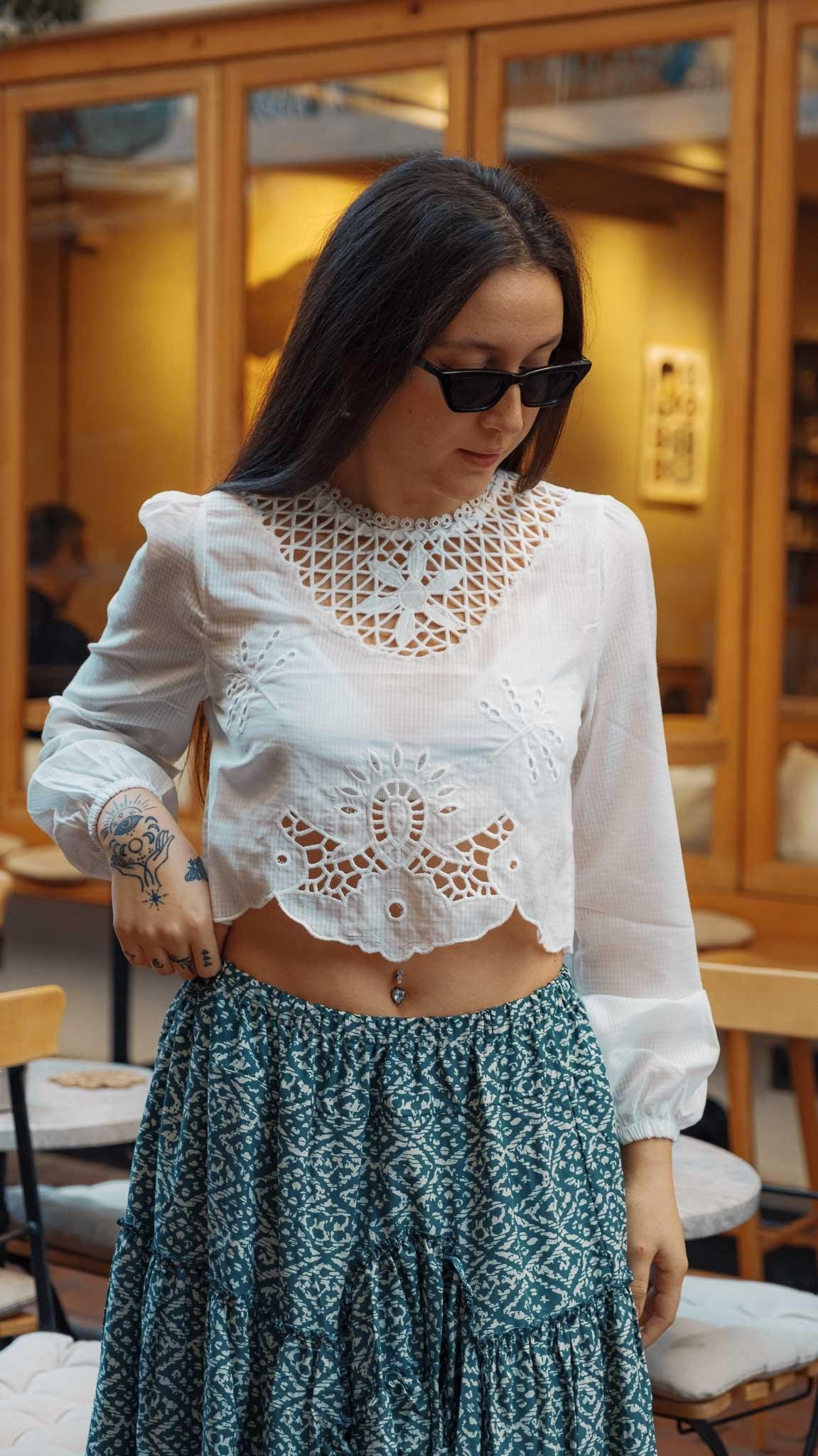 Yeşil Marin Karmen Etek