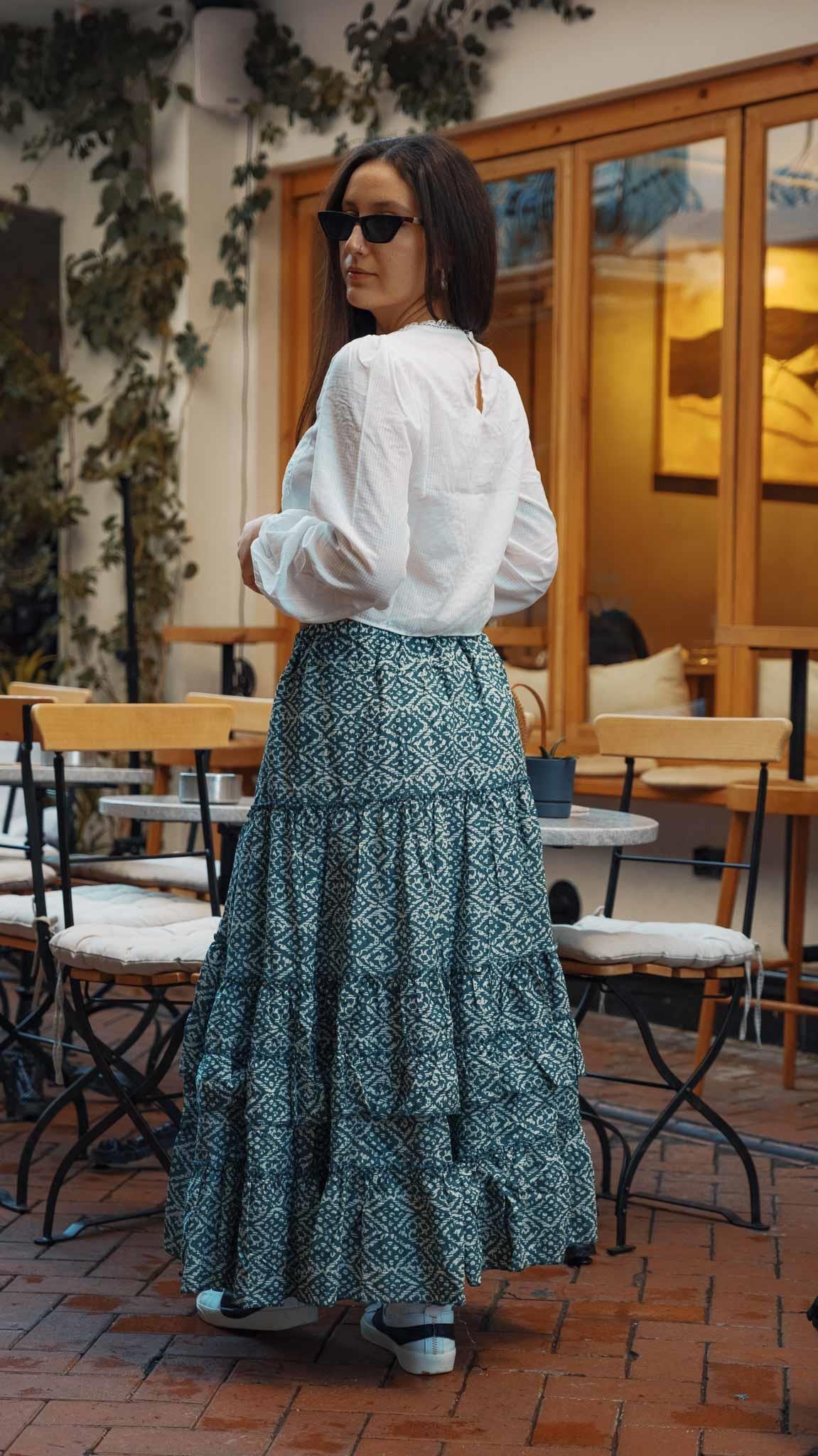 Yeşil Marin Karmen Etek