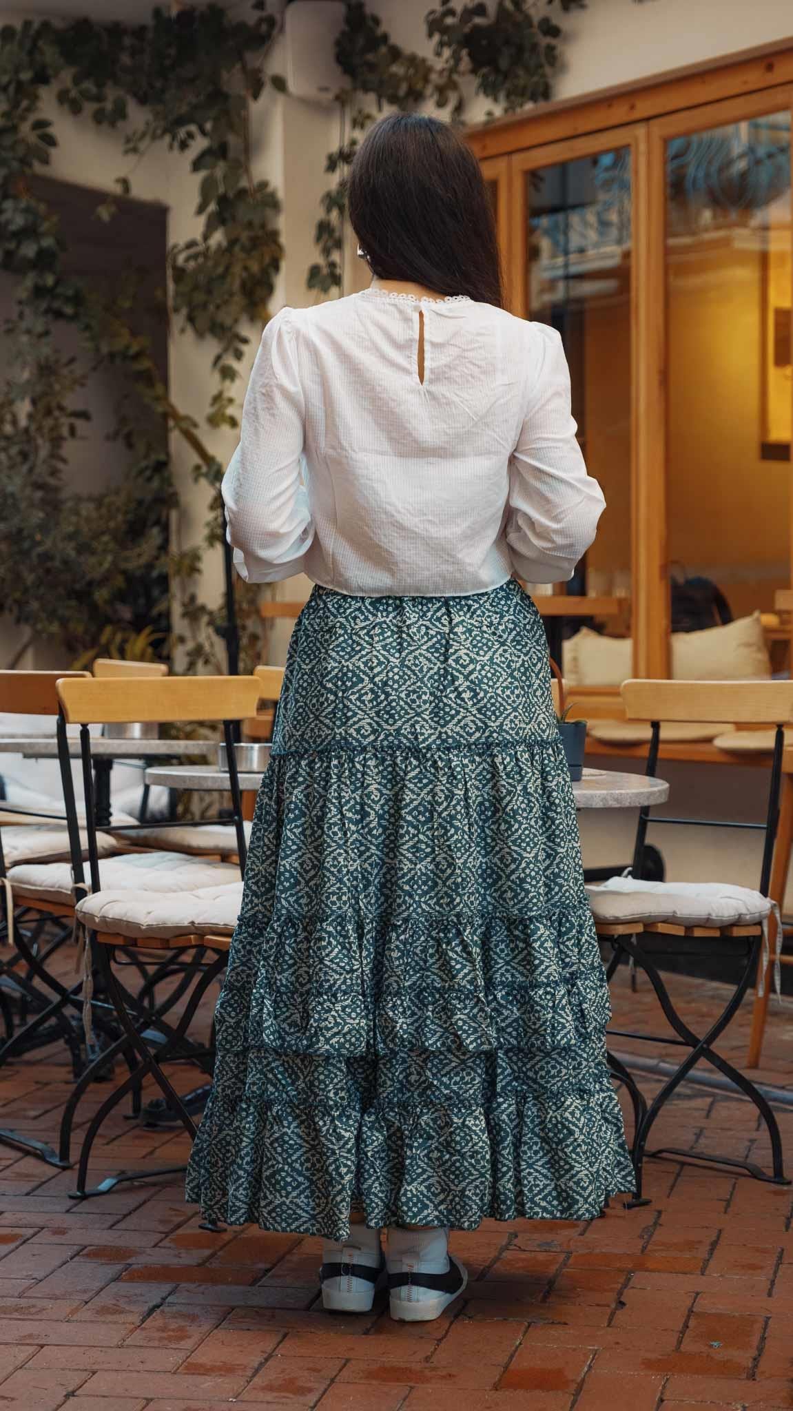 Yeşil Marin Karmen Etek