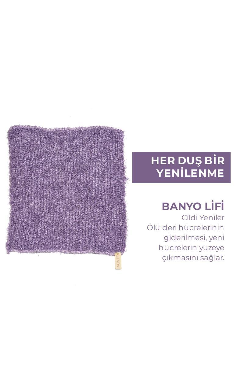 Extra Esnek Mor Banyo Lifi Tüm Cilt Tiplerine Uygun Duş Lifi - Unisex 