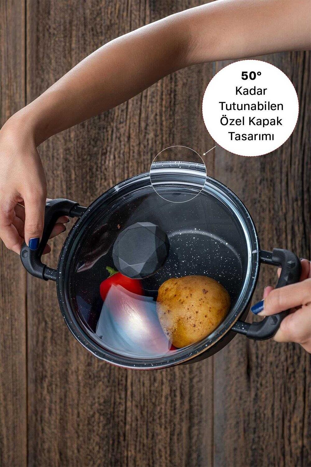 Acar Diamante 6 Parça Döküm Tencere Seti