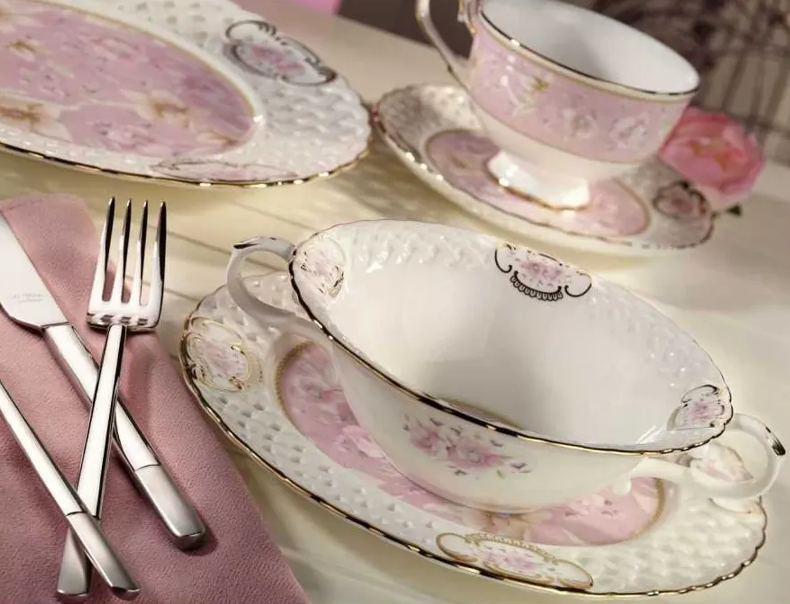 Aryıldız Prestige 84 Parça Çiçek Desenli 12 Kişilik Yemek Takımı - Güzel Home - 12 Kişilik Yemek Takımı