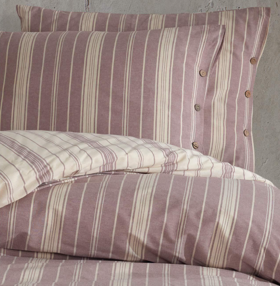 Clasy Pardus Tek Kişilik Ranforce Butik Gül Kurusu Nevresim Takımı - Güzel Home - Tek Kişilik Ranforce Nevresim Takımı